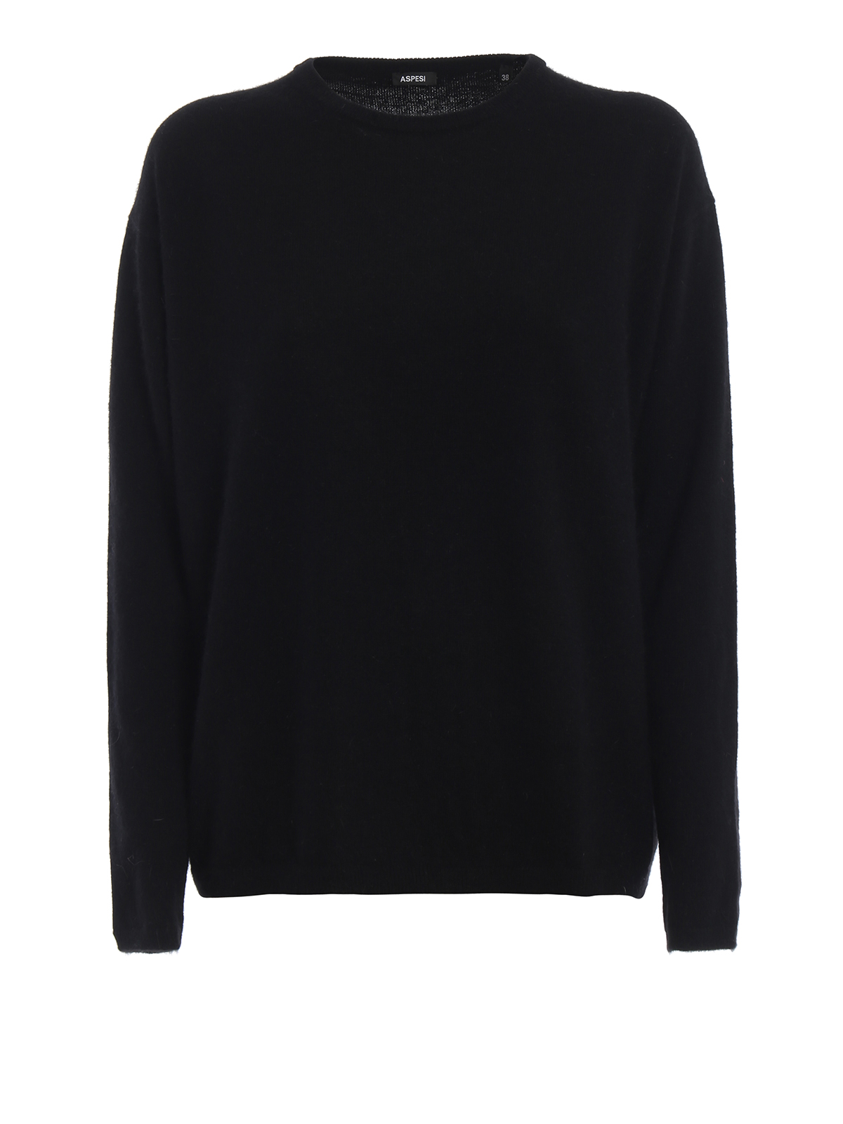 black angora sweater