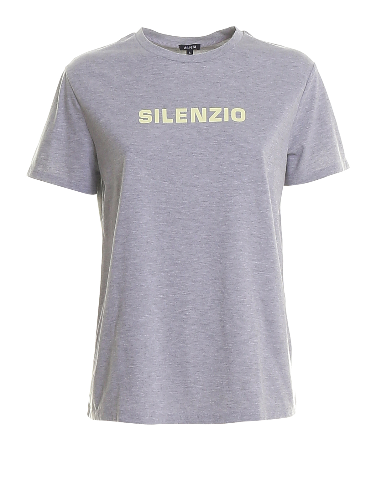ASPESI SLIM FIT T-SHIRT WITH LETTERING