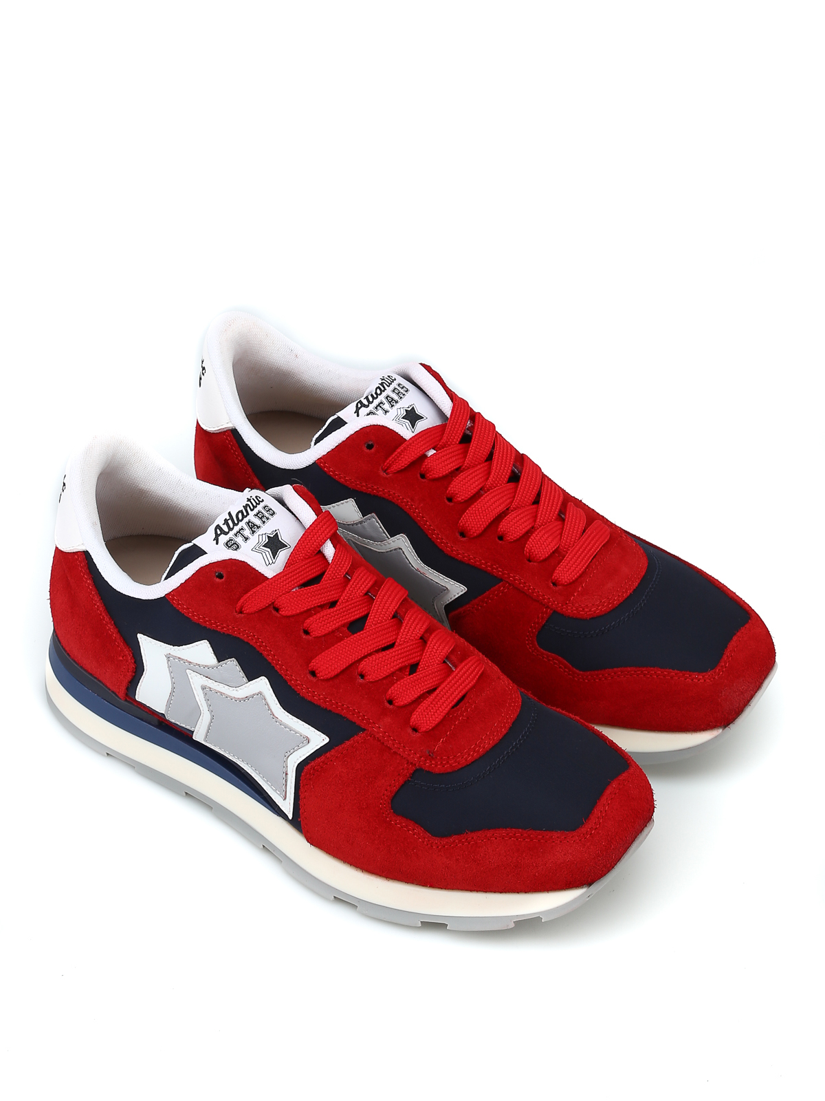 Atlantic Stars - Antares red and navy sneakers - trainers -  ANTARESNFS09NYE013