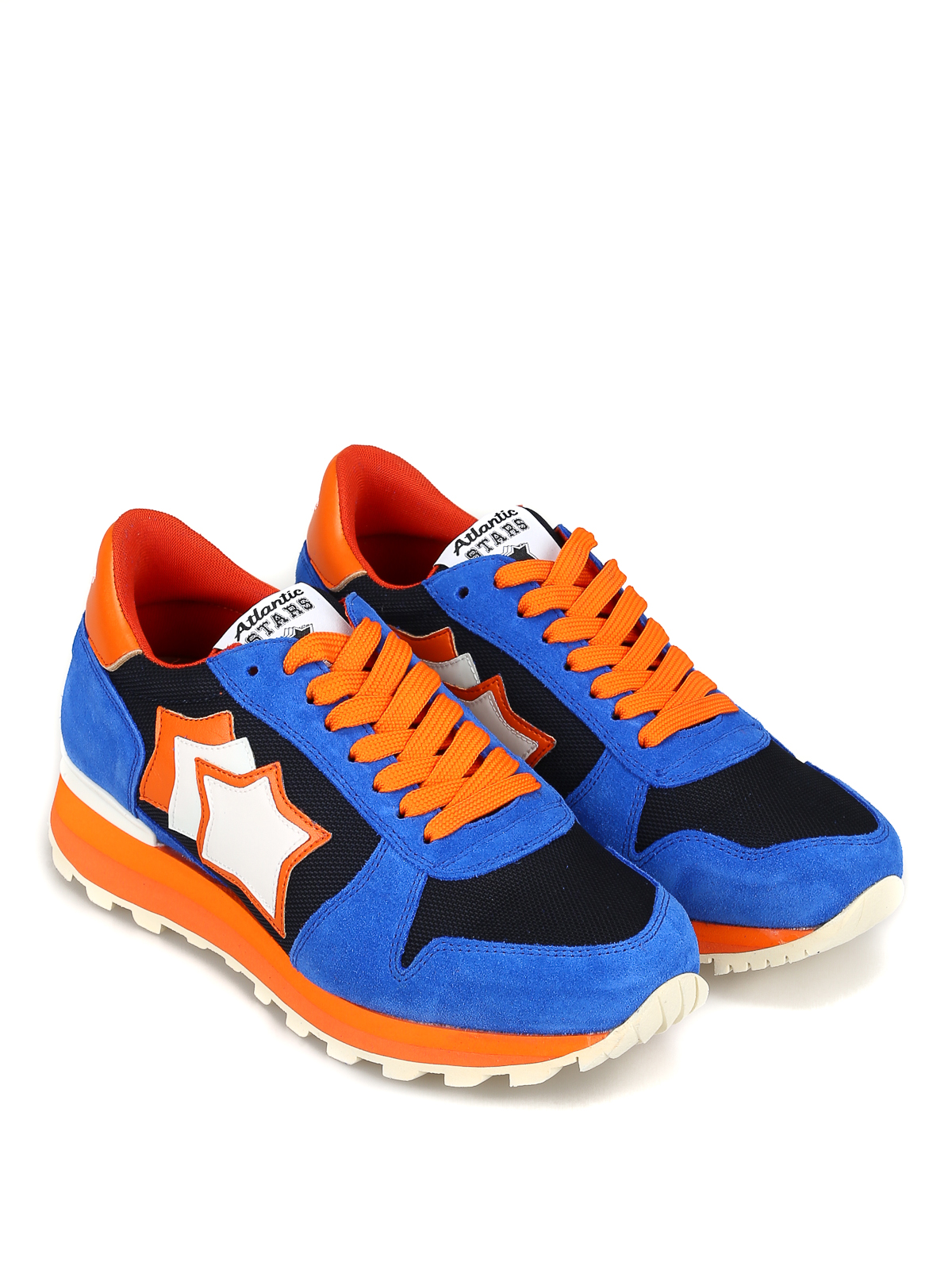 blue and orange trainers