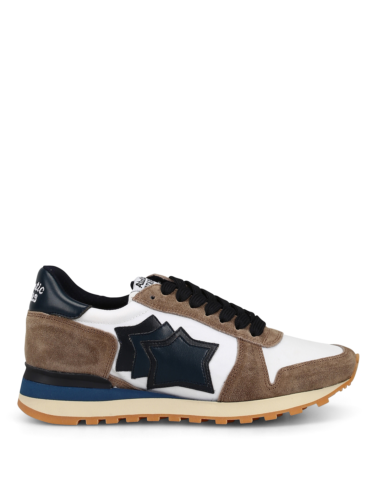 Trainers Atlantic Stars - Argo brown suede and white upper sneakers ...