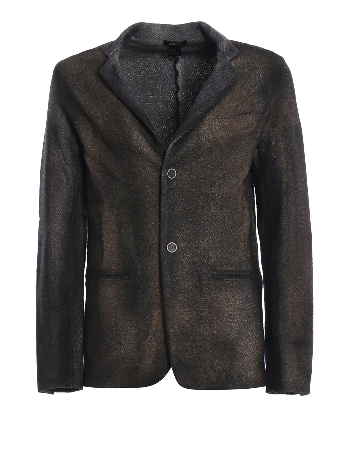 Avant Toi - Suede effect gradient wool blend blazer - blazers ...