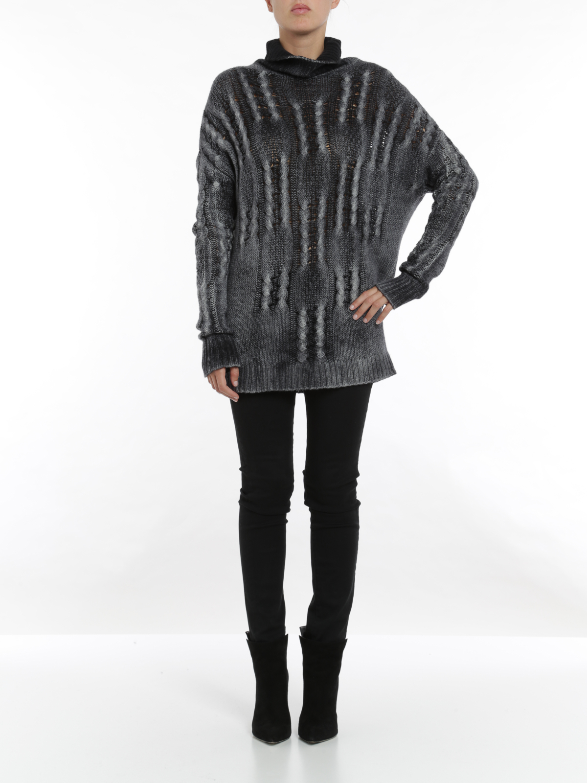 Turtlenecks & Polo necks Avant Toi - Cable-knit turtleneck sweater