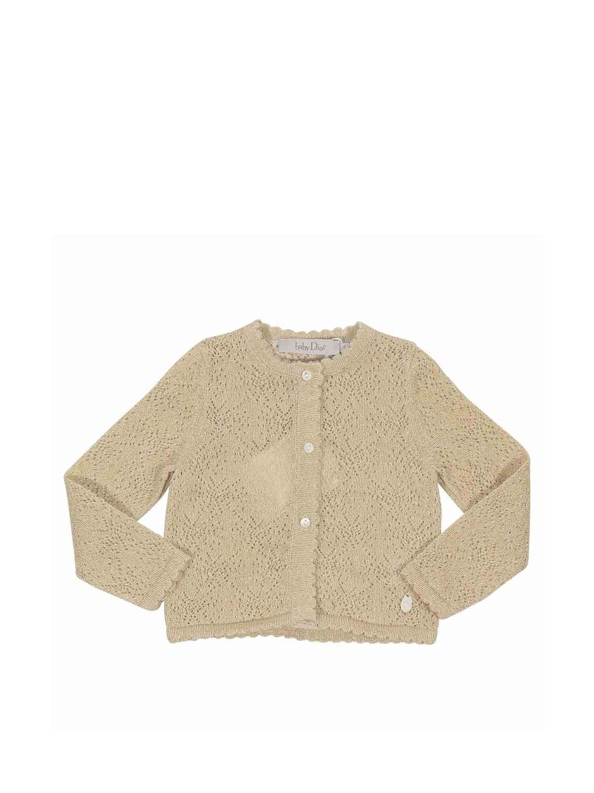 kids gold cardigan