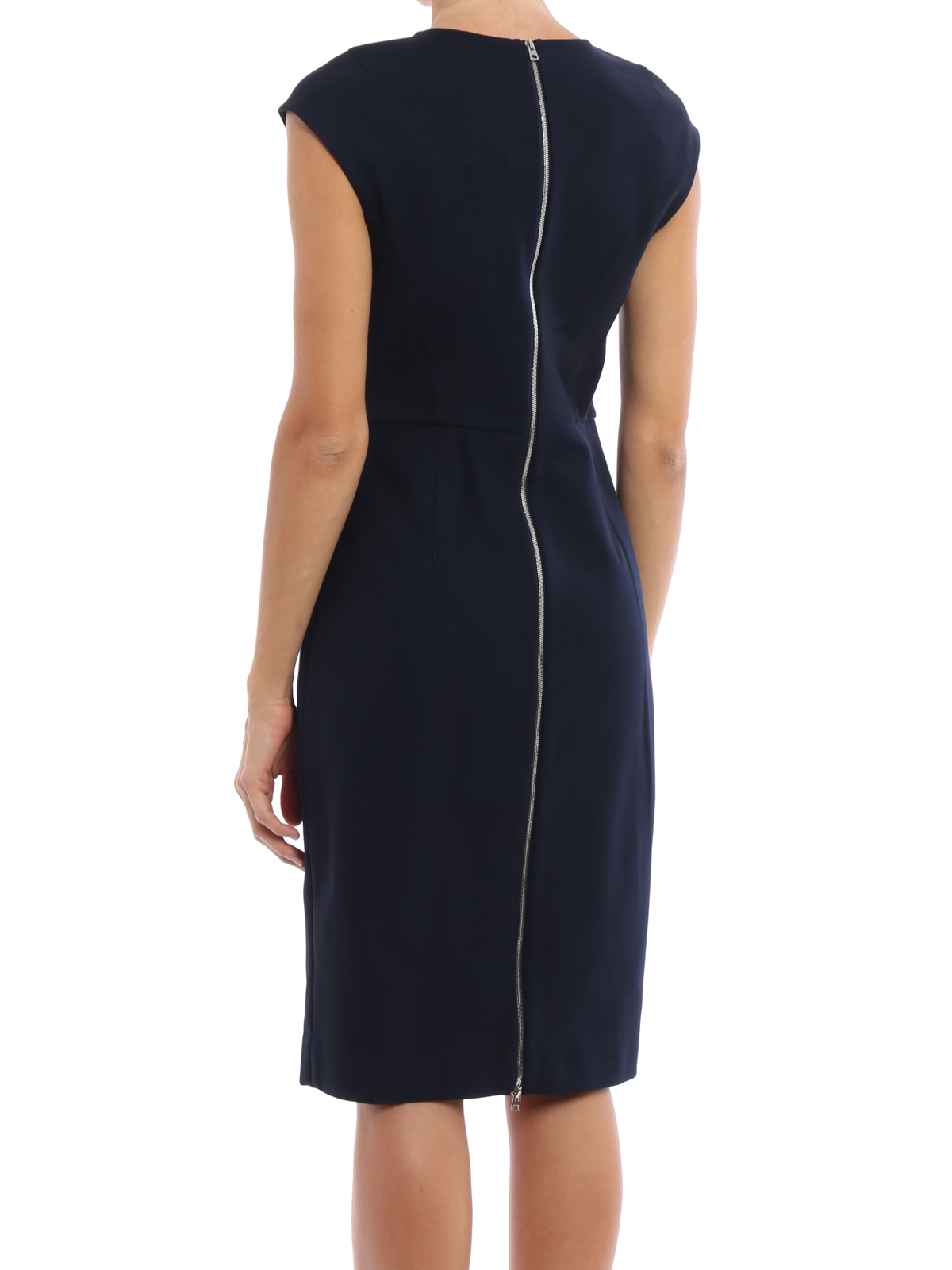 jersey dress with zip
