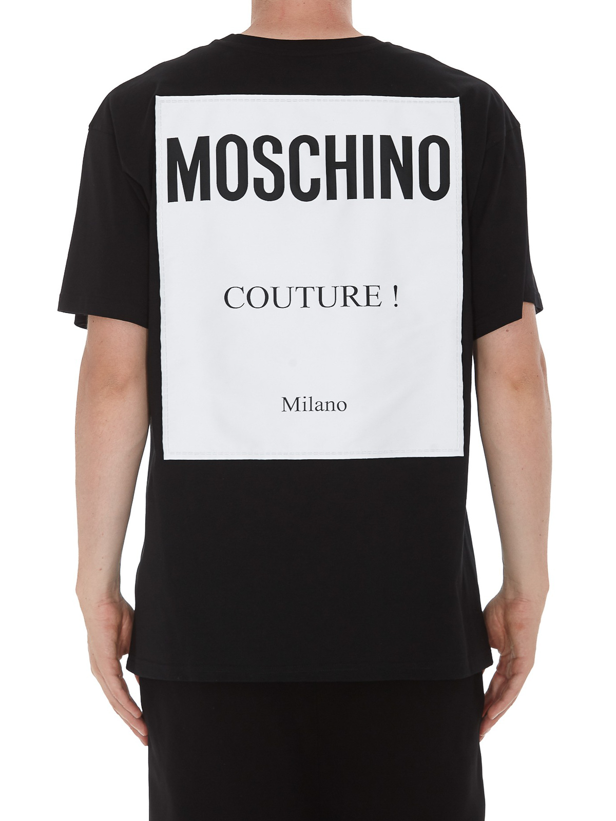 moschino logo print t shirt