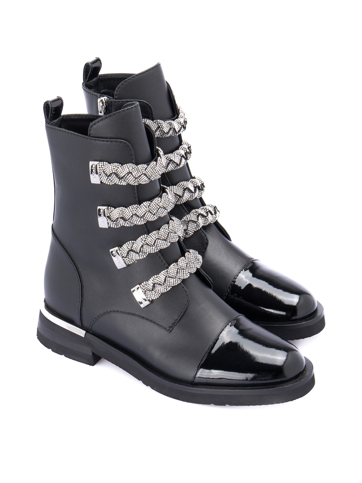 Ankle boots Baldinini - Rhinestone straps ankle boots - 104011P13Z2VEFO0000