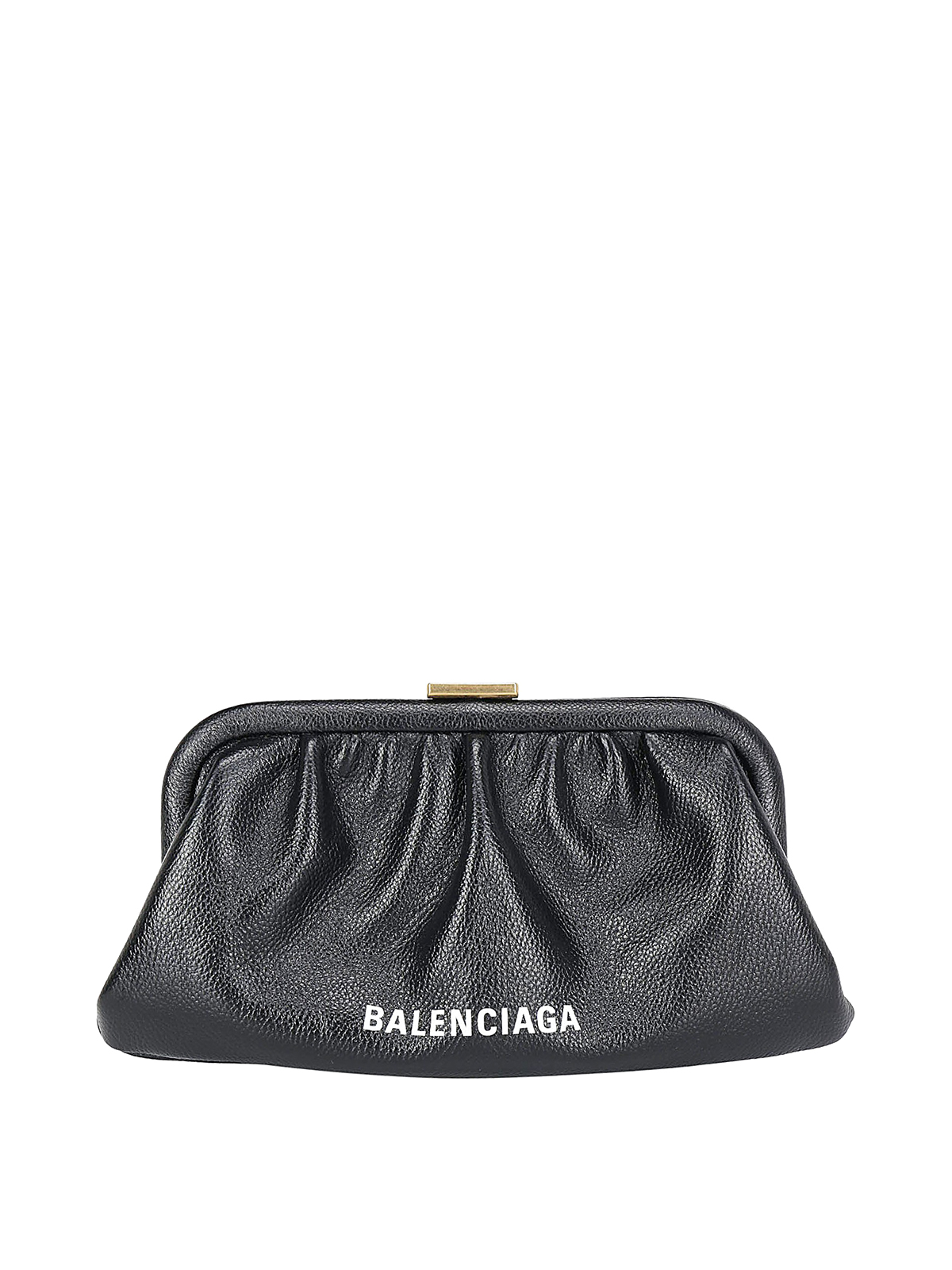 balenciaga cloud xs leather clutch