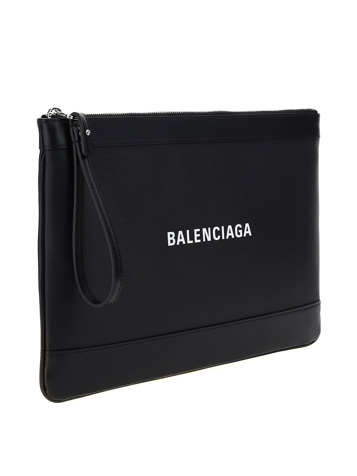 Clutches Balenciaga - Leather clutch bag - 63874418D1N1000 iKRIX.com