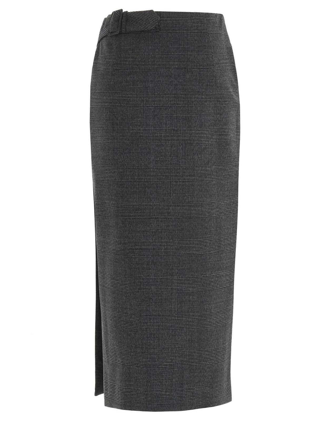 Long skirts Balenciaga - Prince of Wales check skirt in grey ...