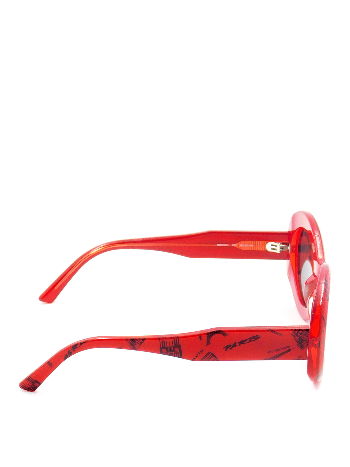balenciaga red sunglasses