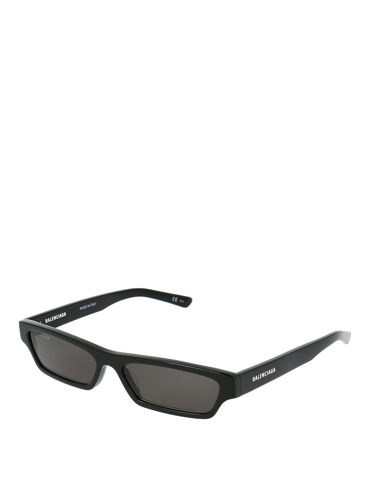 Occhiali da sole Balenciaga - Occhiali da sole allungati con lenti grigie -  BB0075S001