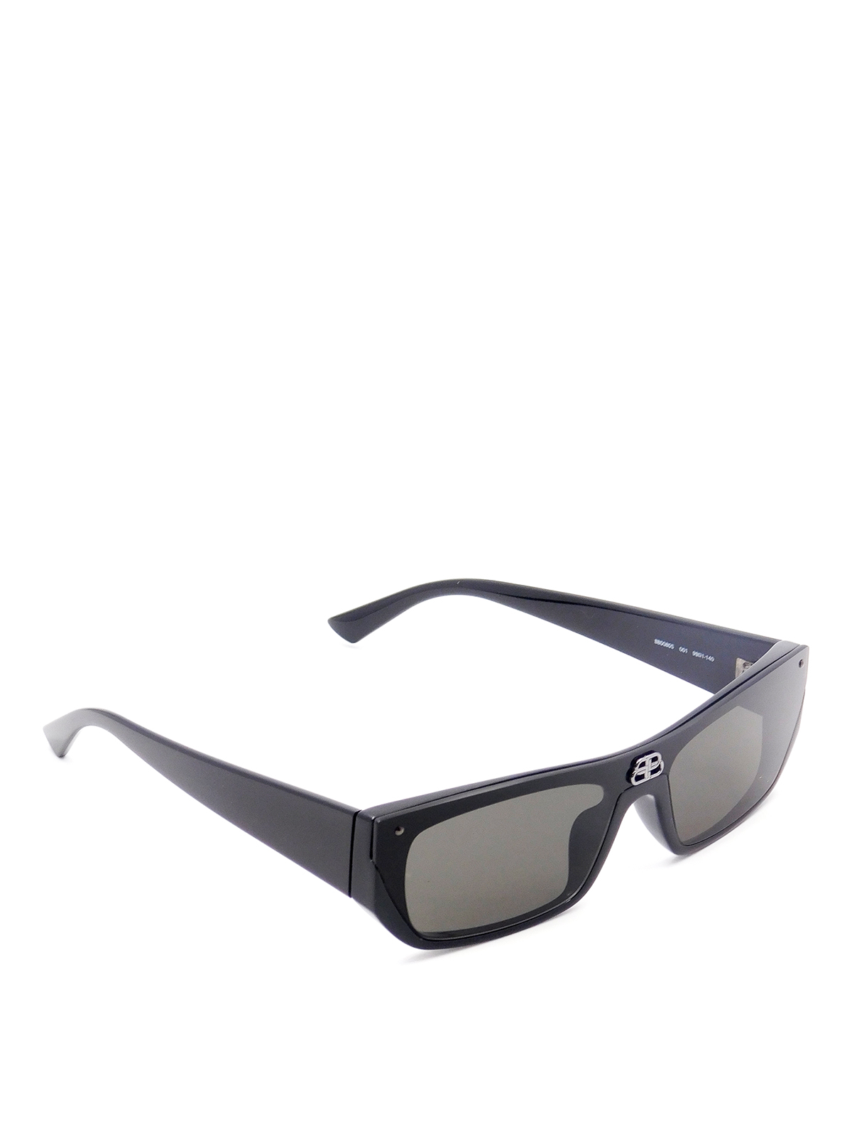Sunglasses Balenciaga - Logo stud black wayfarer sunglasses - BB0080S001