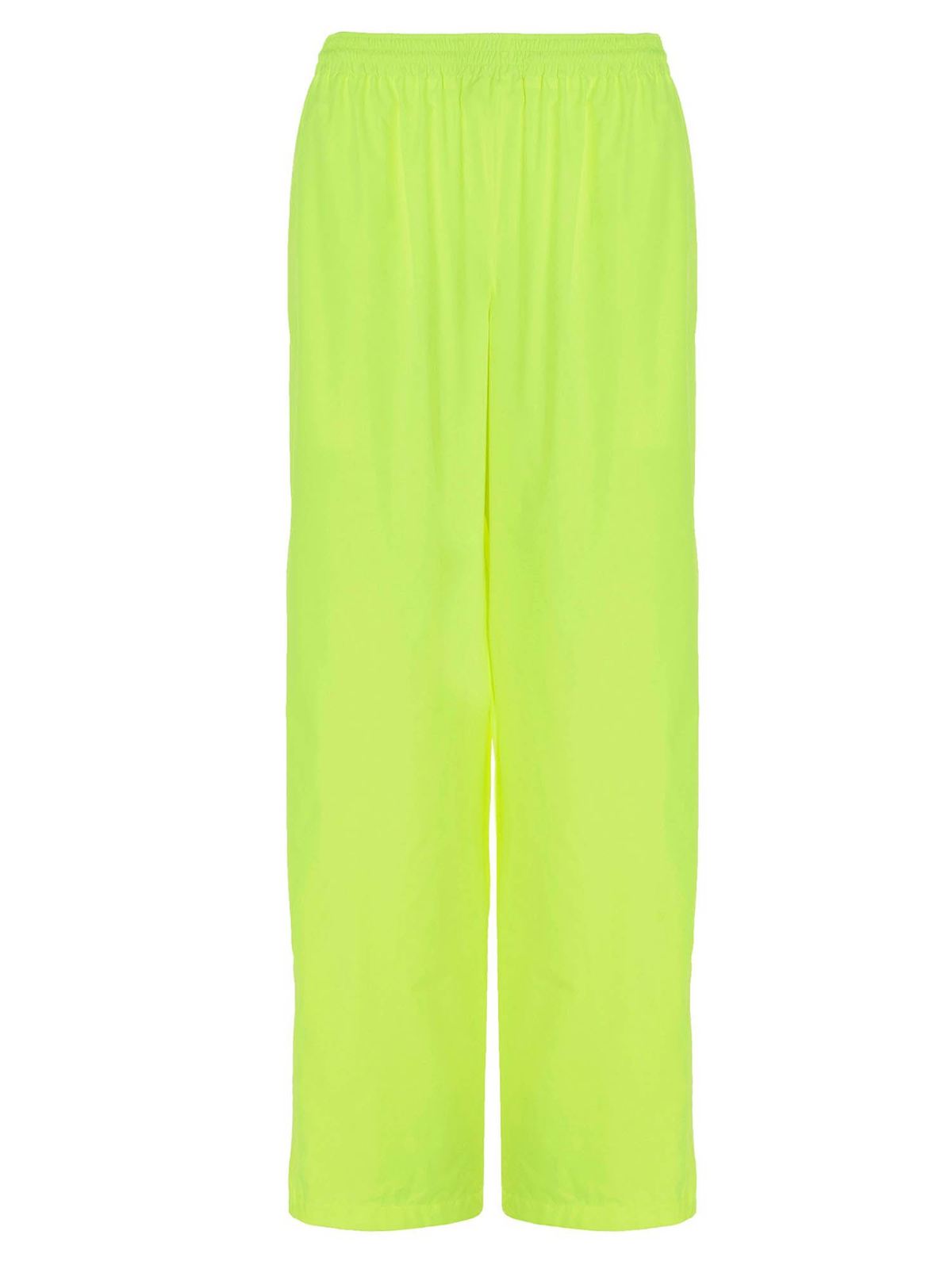 Tracksuit pants in neon yellow