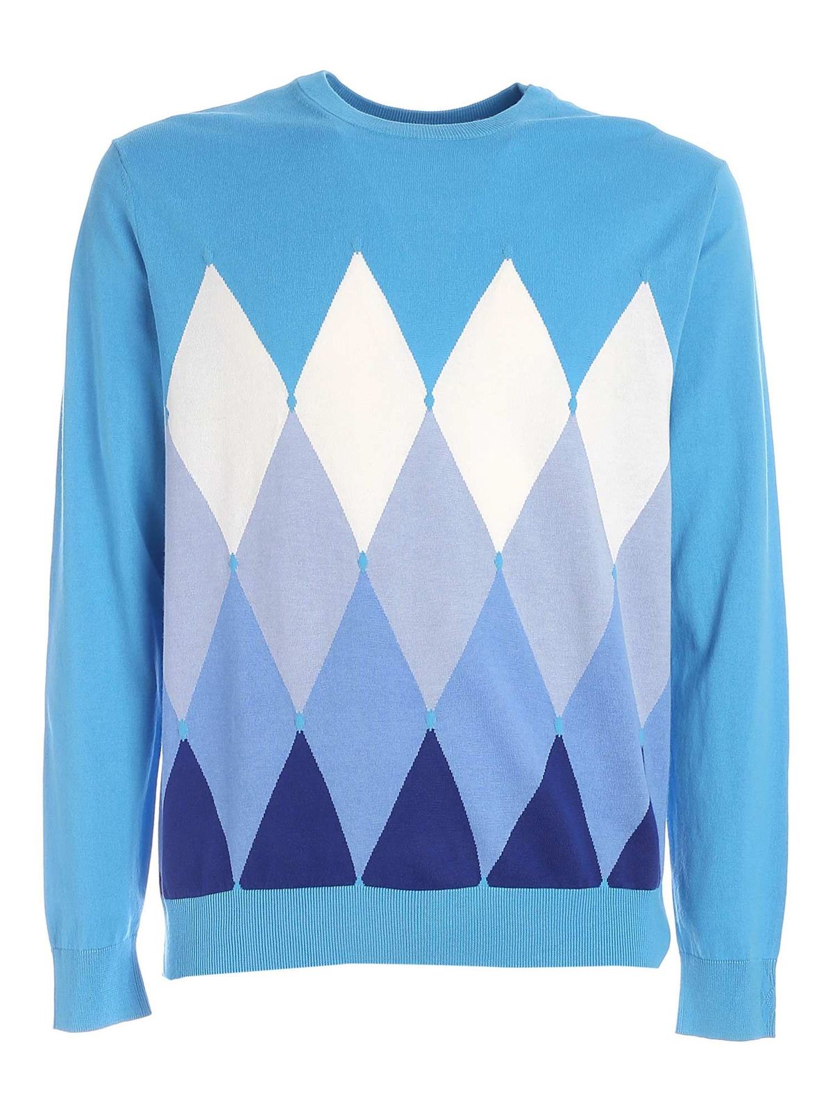 Diamond pattern sweater in shades of 