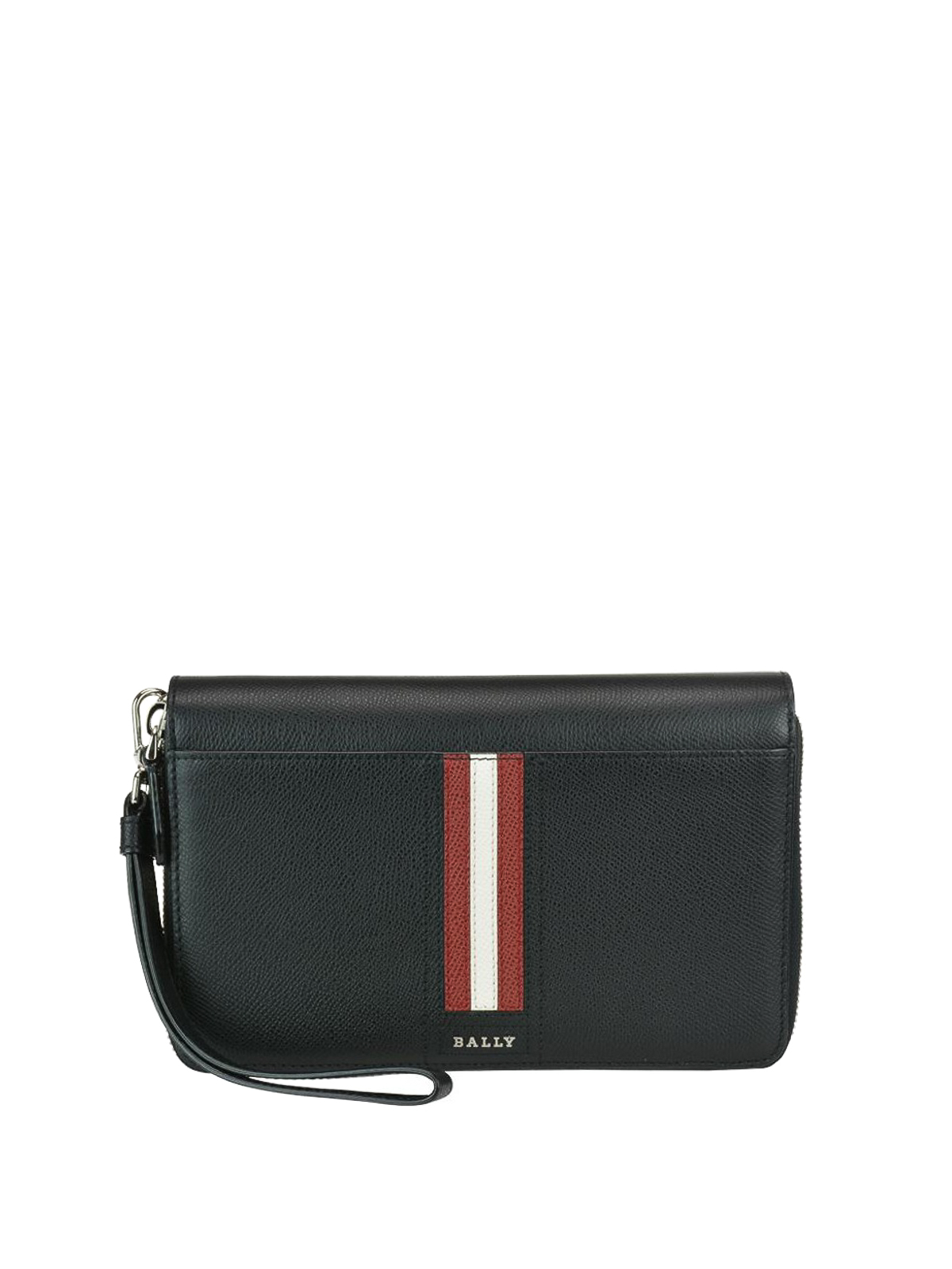 Bally - Tinger black leather clutch bag - clutches - 6218079