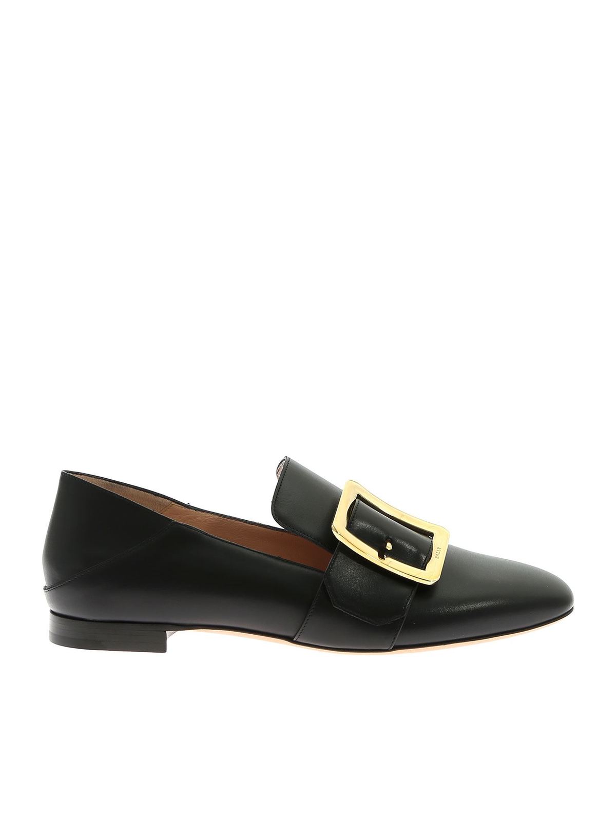 Bally Loafers Janelle Loafers In Smooth Leather With Maxi Metal Buckle ...