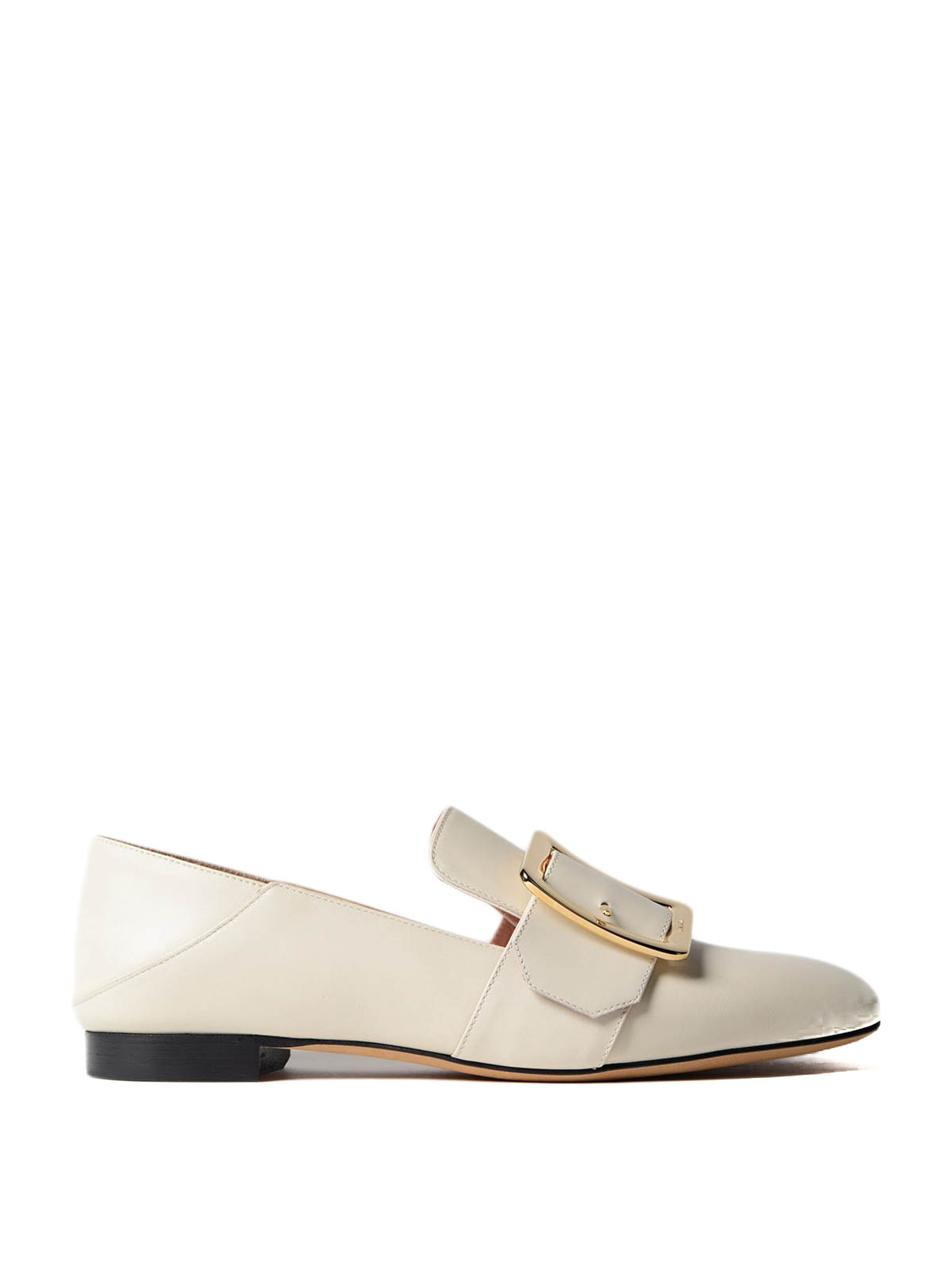 bally white loafers