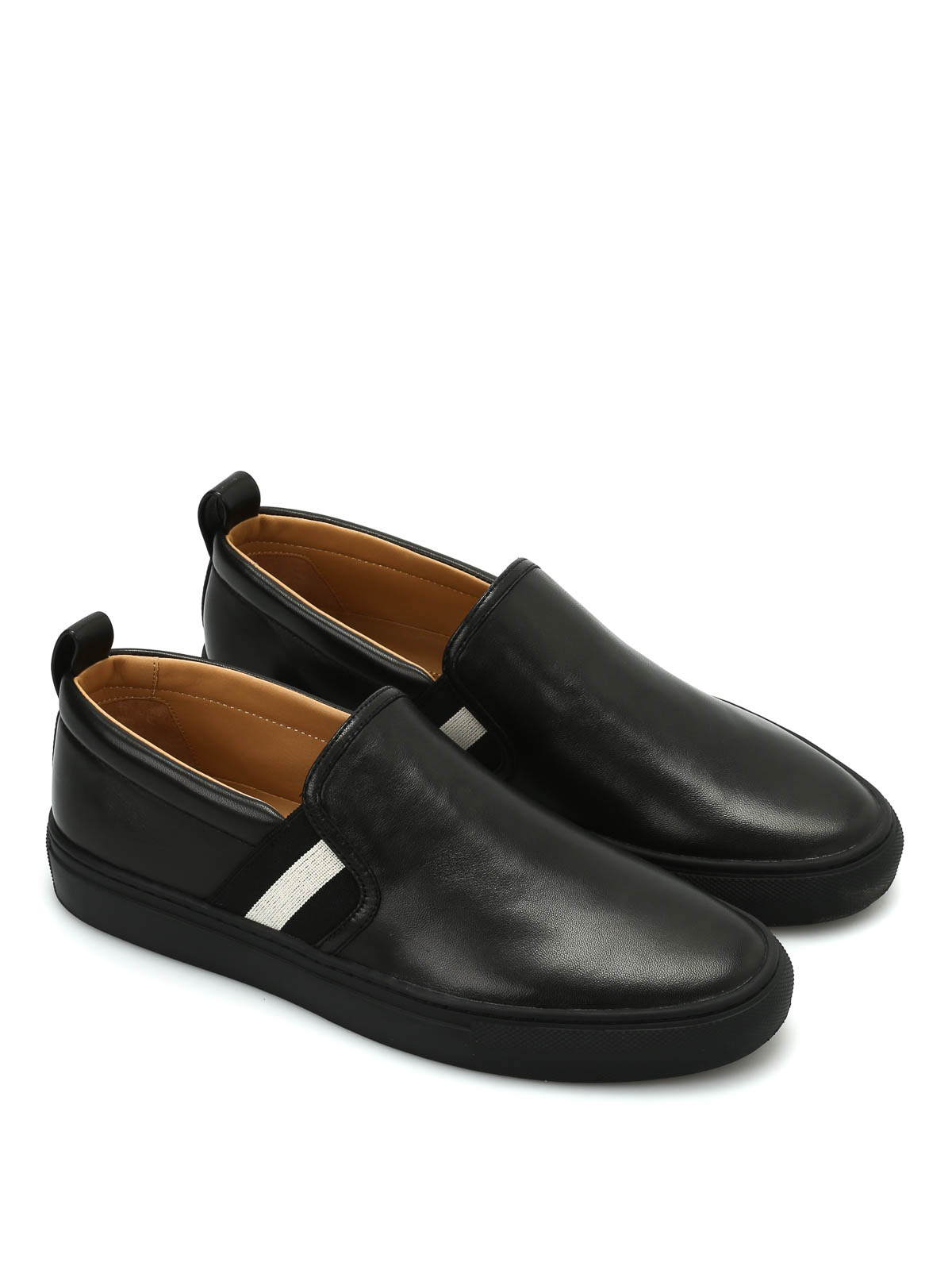 bally slip on loafers