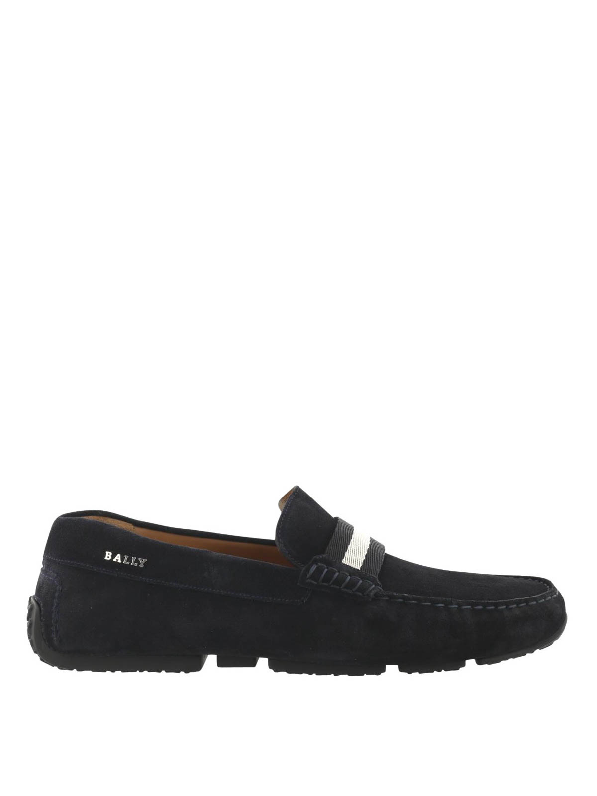 bally suede loafers