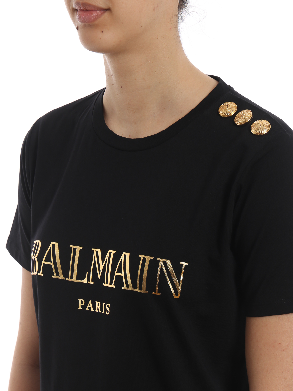 Tシャツ Balmain - Tシャツ - 黒 - RF01322I170EAD | iKRIX shop online