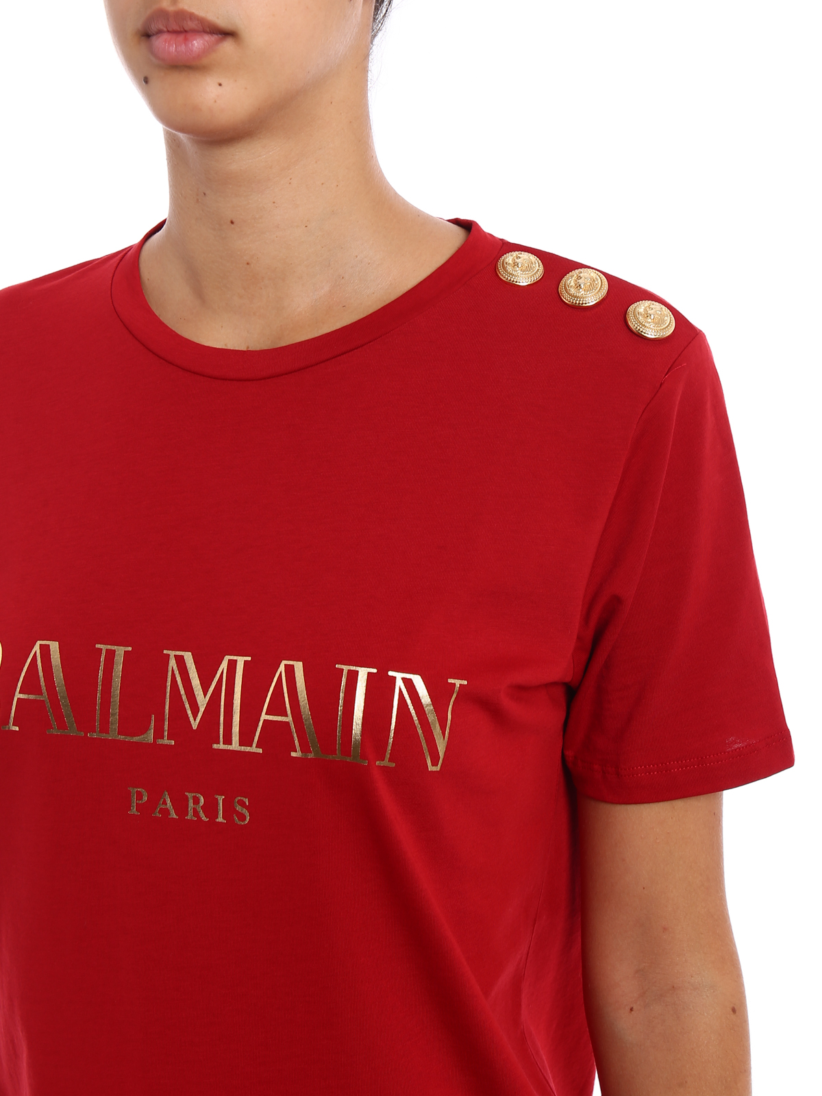 balmain red tshirt