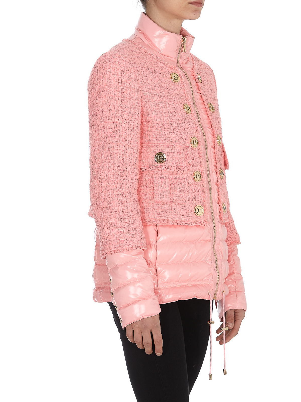 Geliefde plek Omleiding Padded jackets Balmain - Tweed and quilted fabric puffer jacket -  VF19396169X4KH