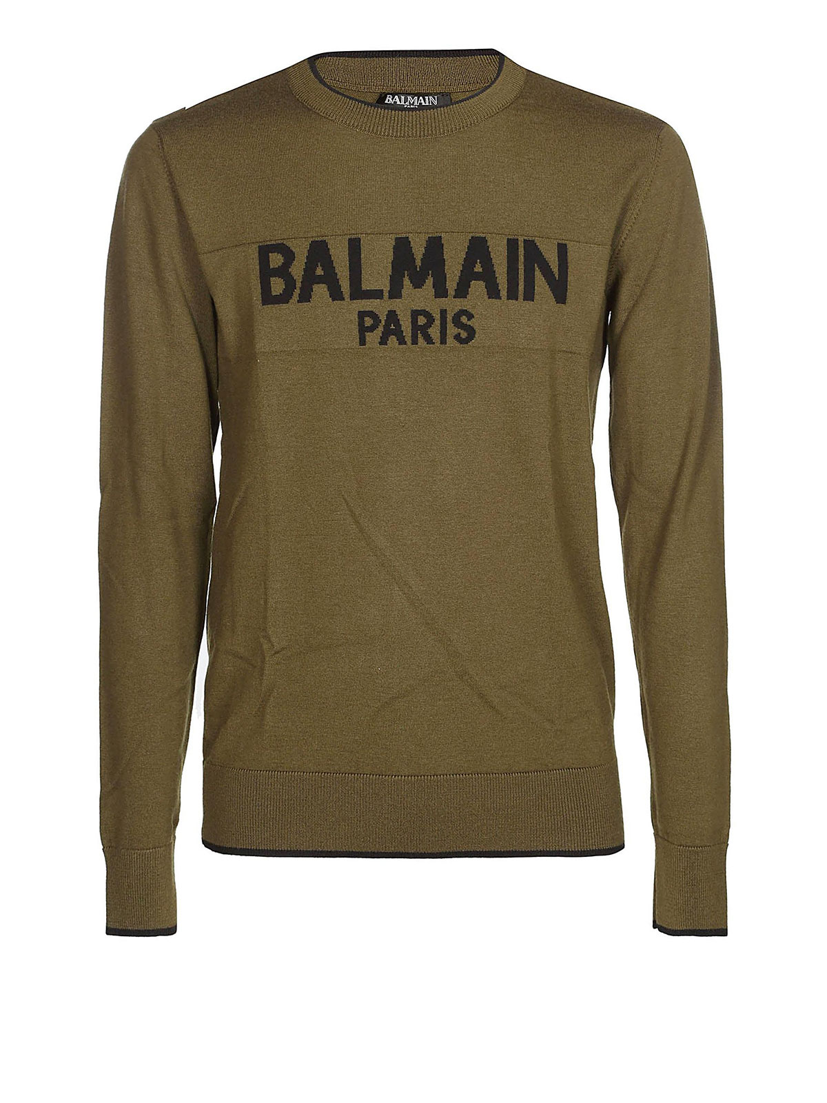 Crew necks Balmain - Balmain Paris intarsia wool sweater - W8H6376M3171470