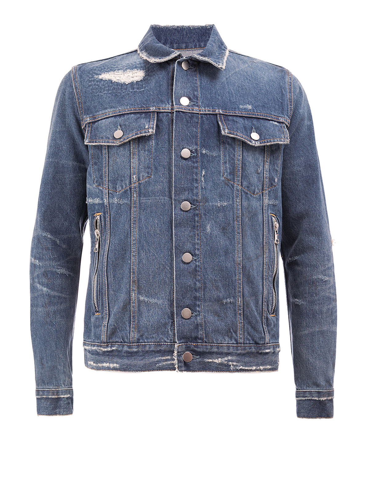 Denim jacket Balmain - Vintage denim slim fit jacket - S8H3019T024D155