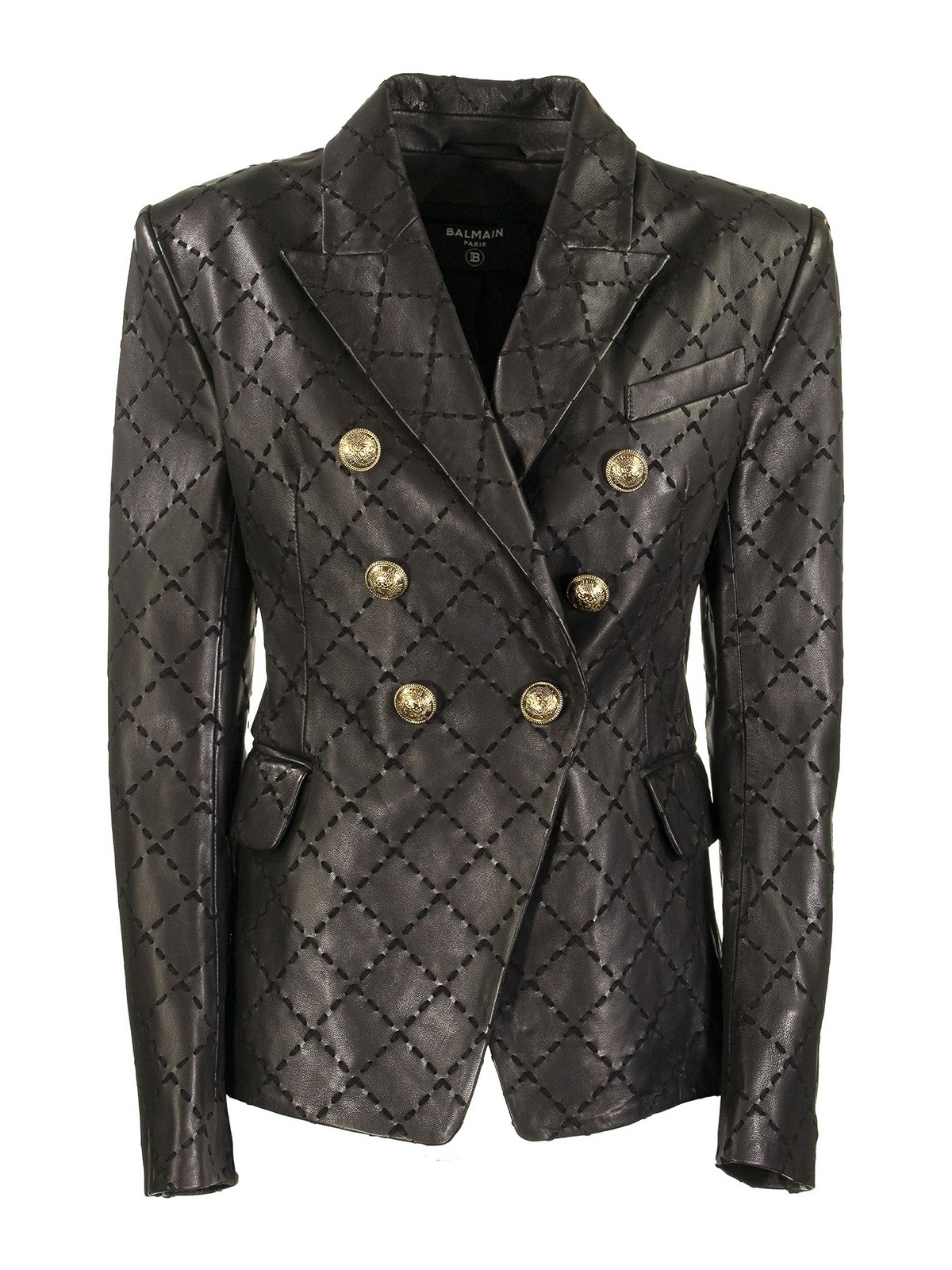 Leather jacket Balmain - Leather blazer 