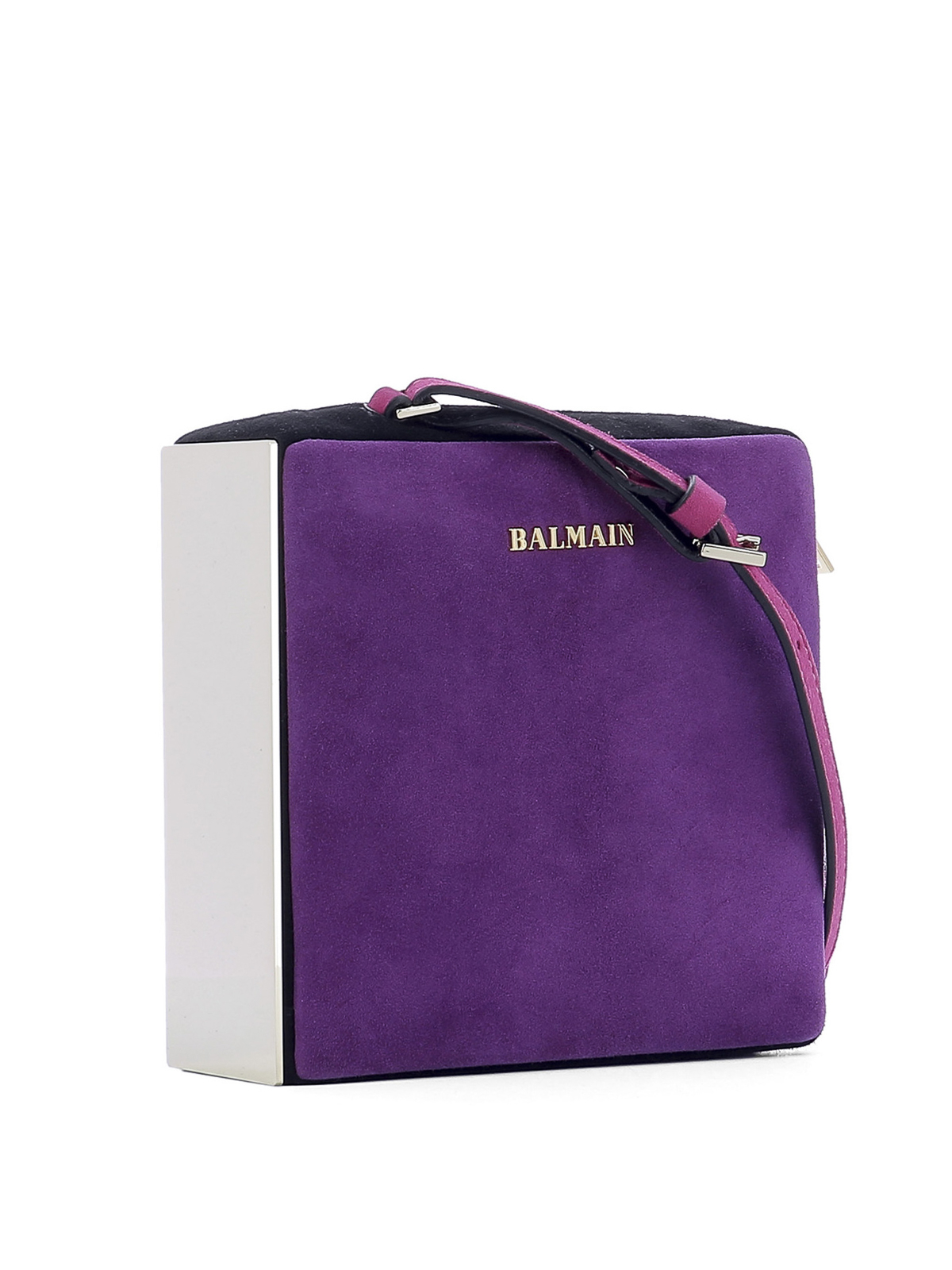 balmain purple purse