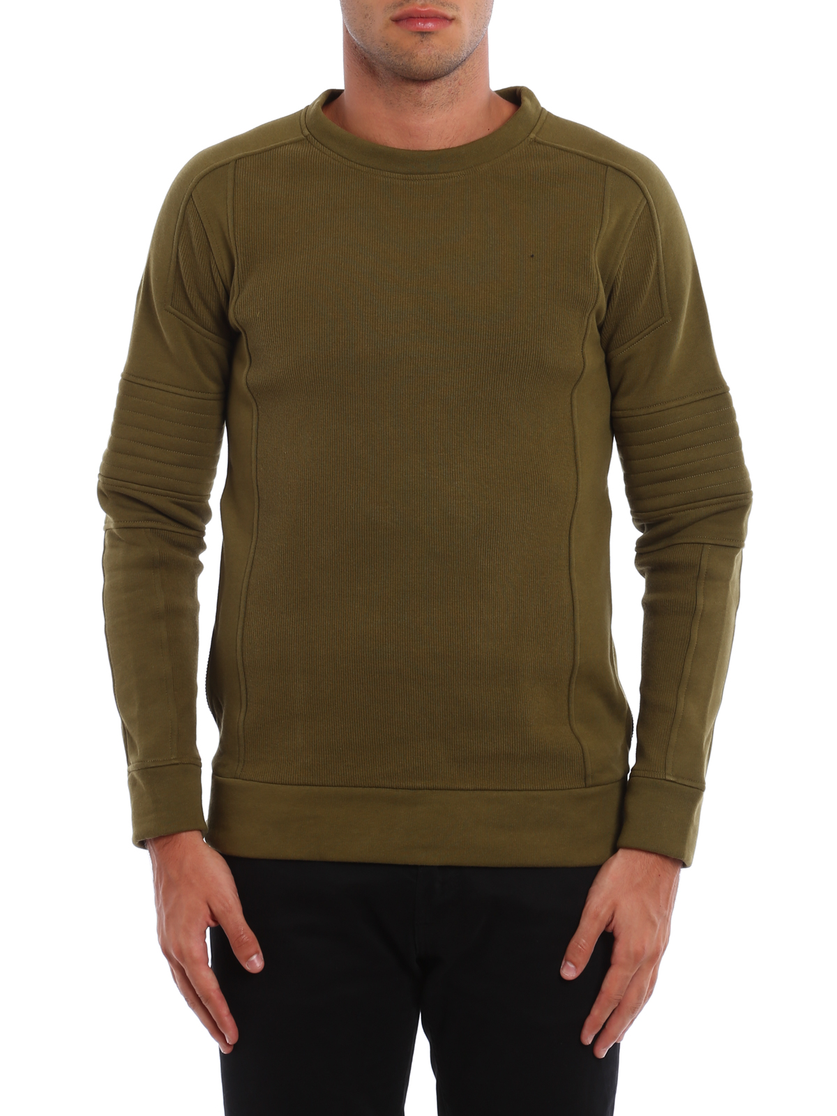 vogn knoglebrud terrorisme Sweatshirts & Sweaters Balmain - Biker-inspired cotton sweatshirt -  H6131J928147