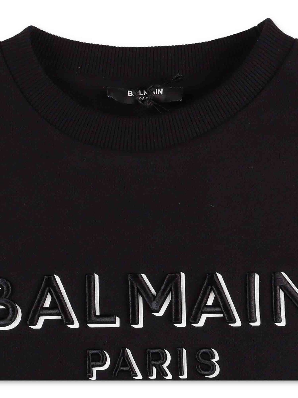 balmain black sweatshirt