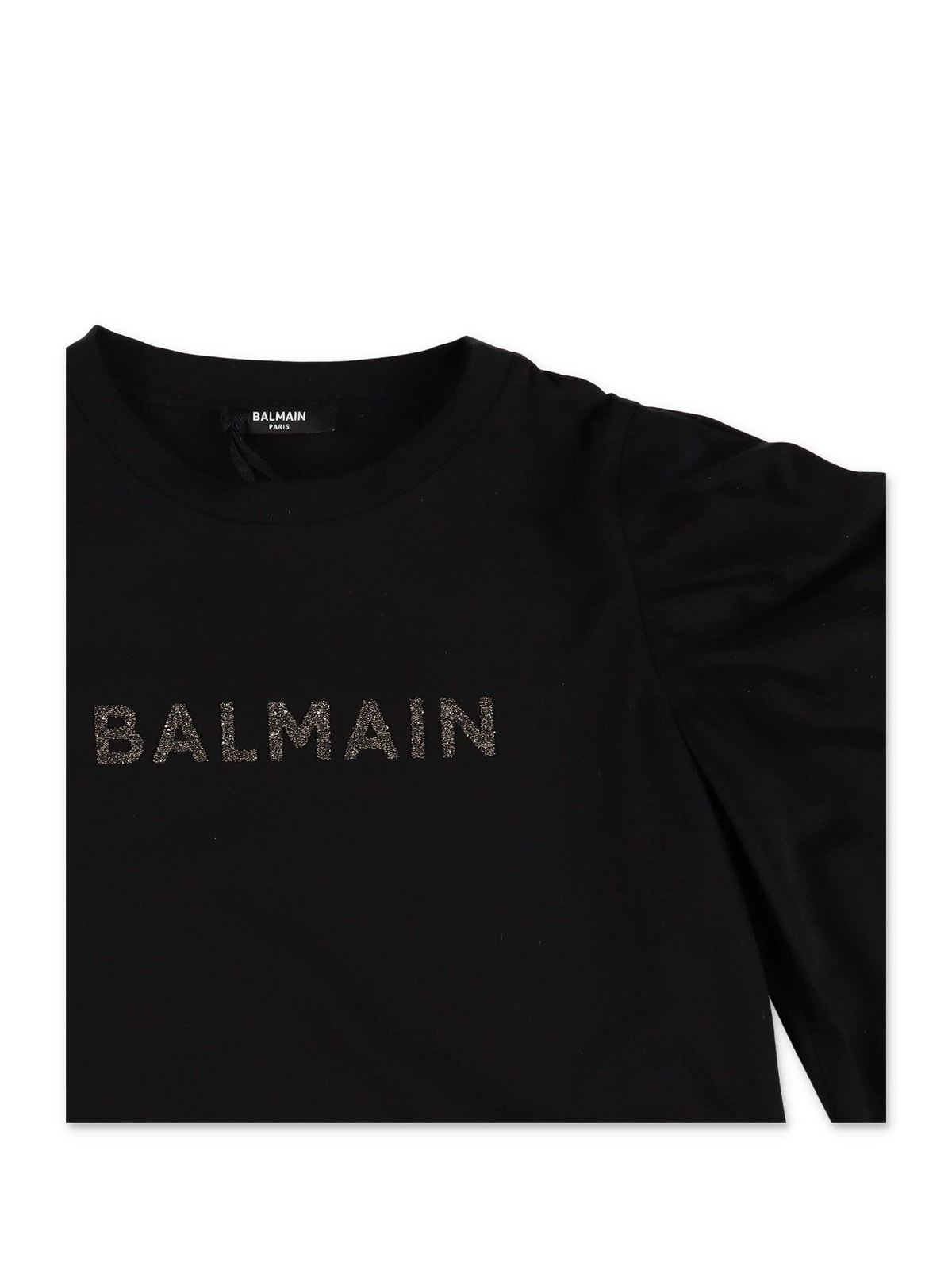 T-shirts Balmain - Black t-shirt with 