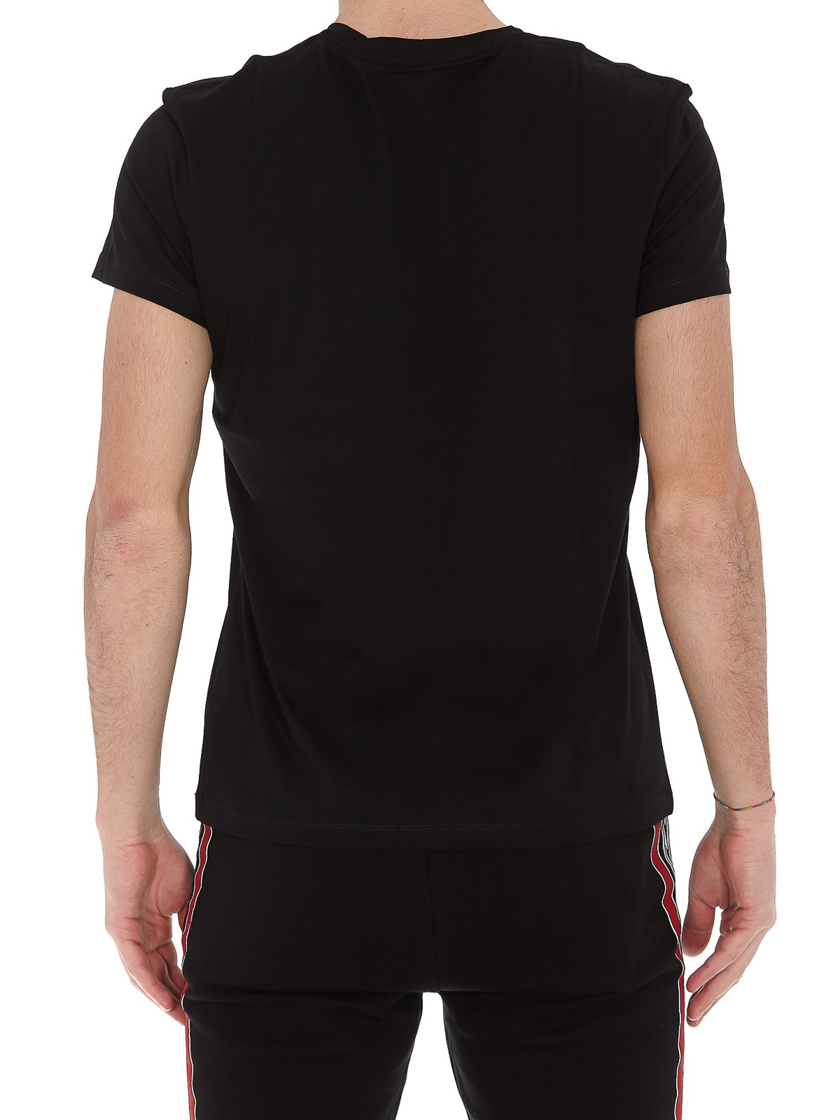Balmain - lettering black T-shirt -