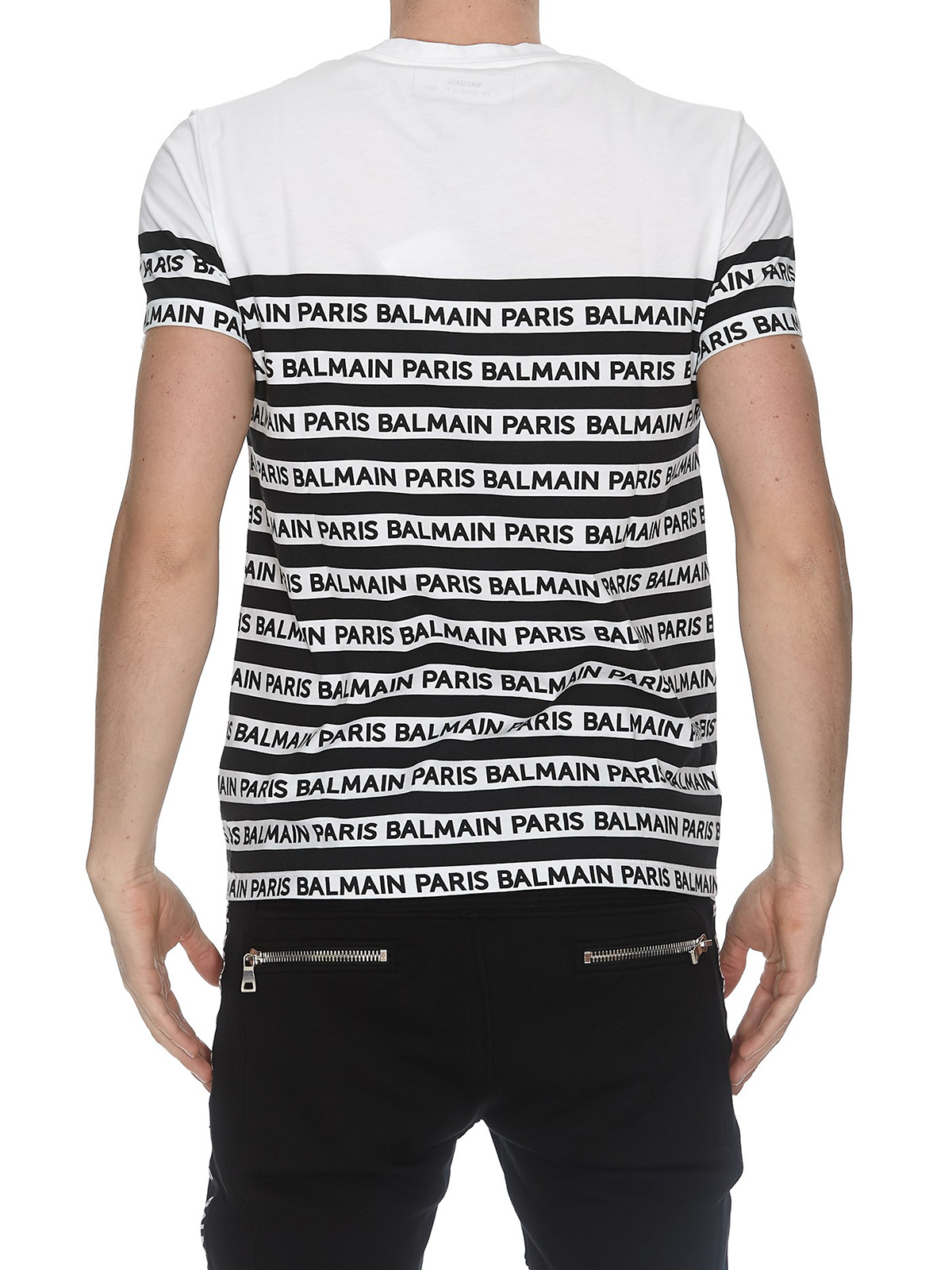 Tシャツ Balmain - Tシャツ 黒 - RH01601I103EAB | iKRIX shop online