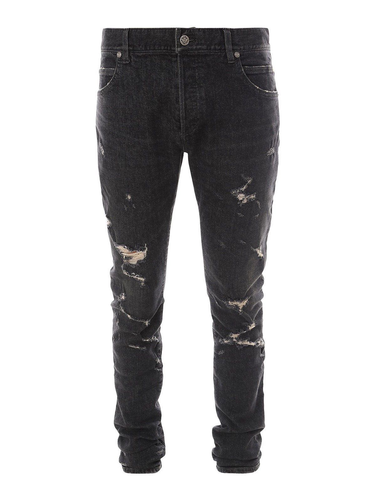 ripped balmain jeans