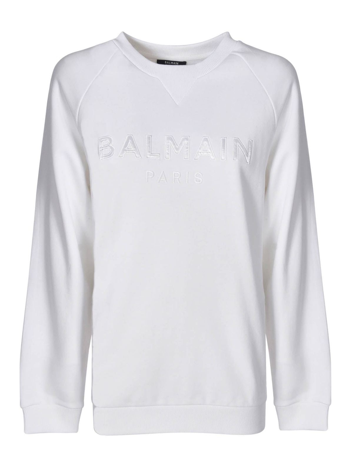 balmain white sweatshirt