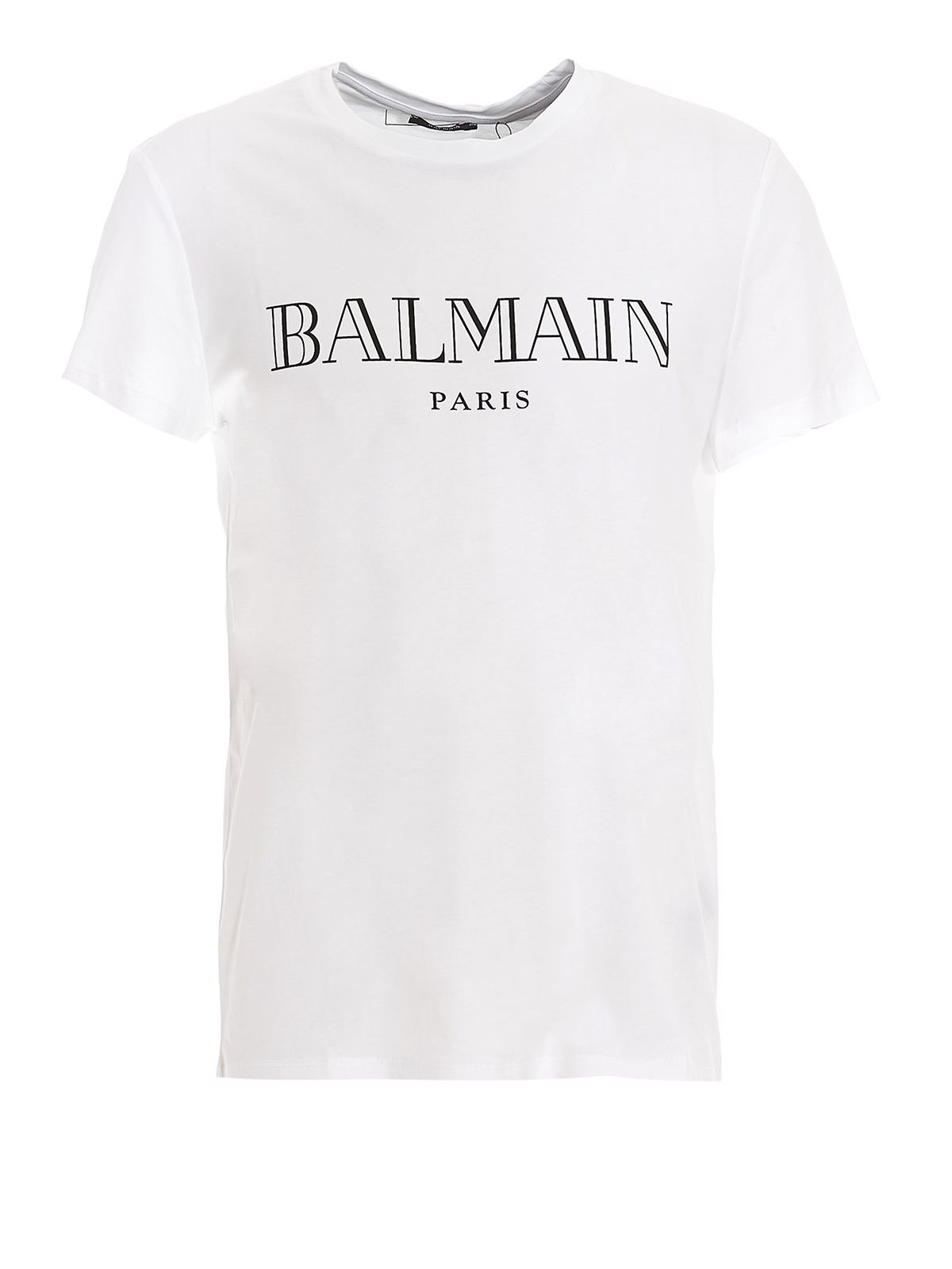 T-shirts Balmain - Balmain Paris lettering T-shirt - TH11601I3120FA