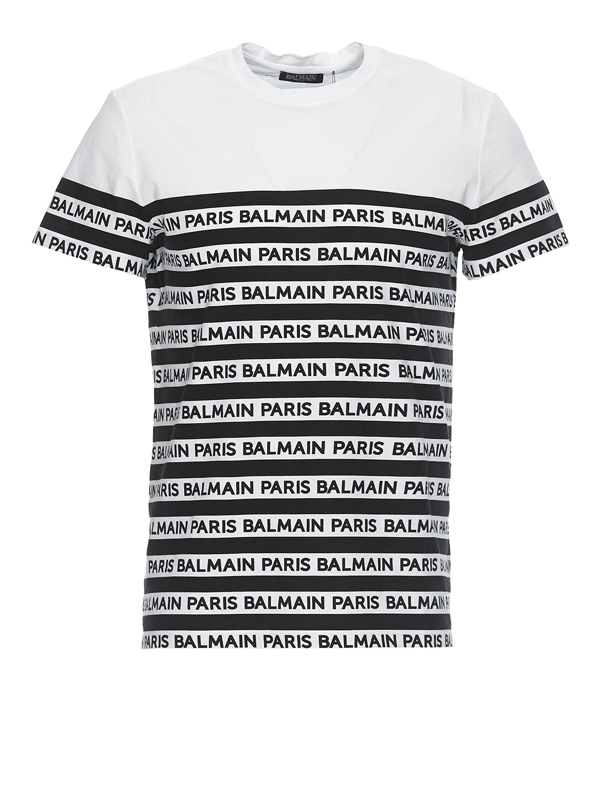 T-shirts Balmain - Balmain Paris stripe patterned T-shirt 
