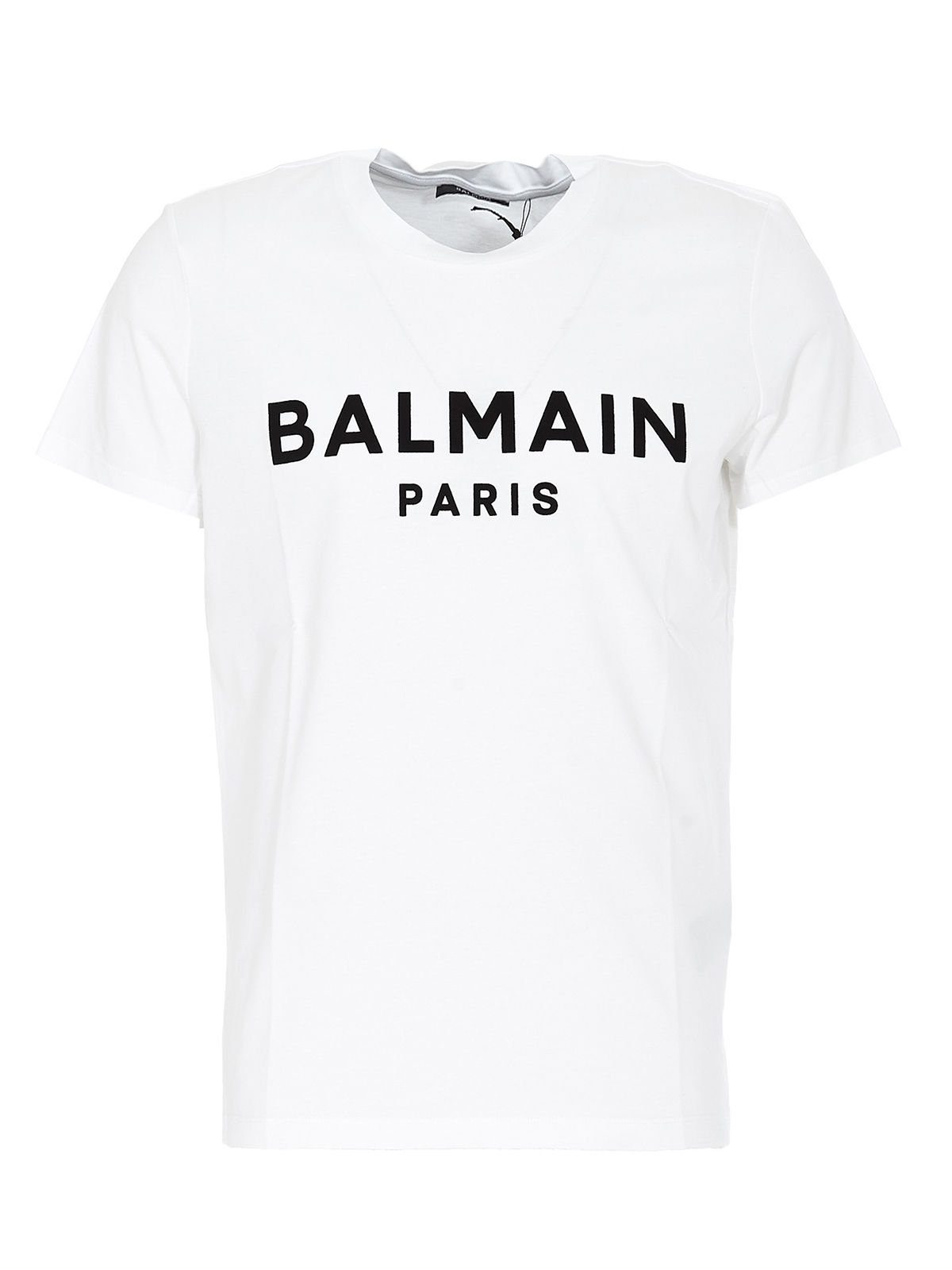 T-shirts Balmain - Logo print T-shirt - UH11601I398GAB | iKRIX.com