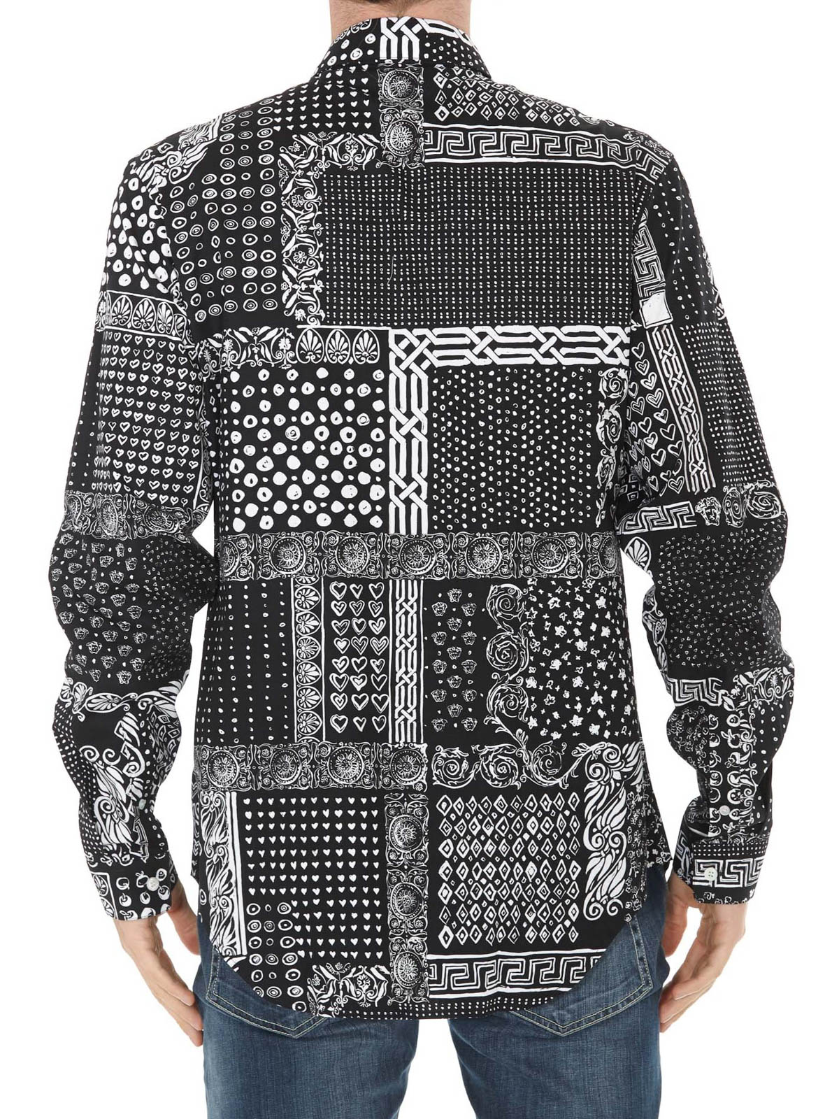 پیراهن Versace - Bandana print black 