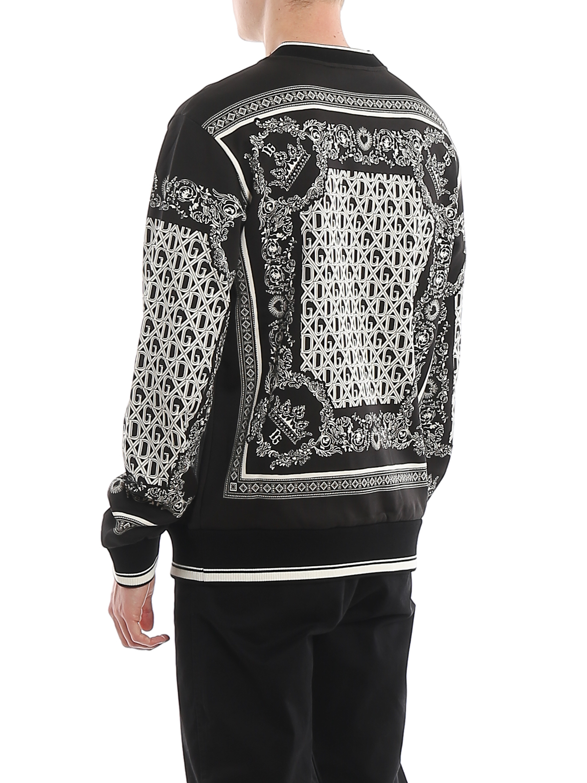 Dolce & Gabbana - Bandana print jersey cotton sweatshirt - Sweatshirts ...