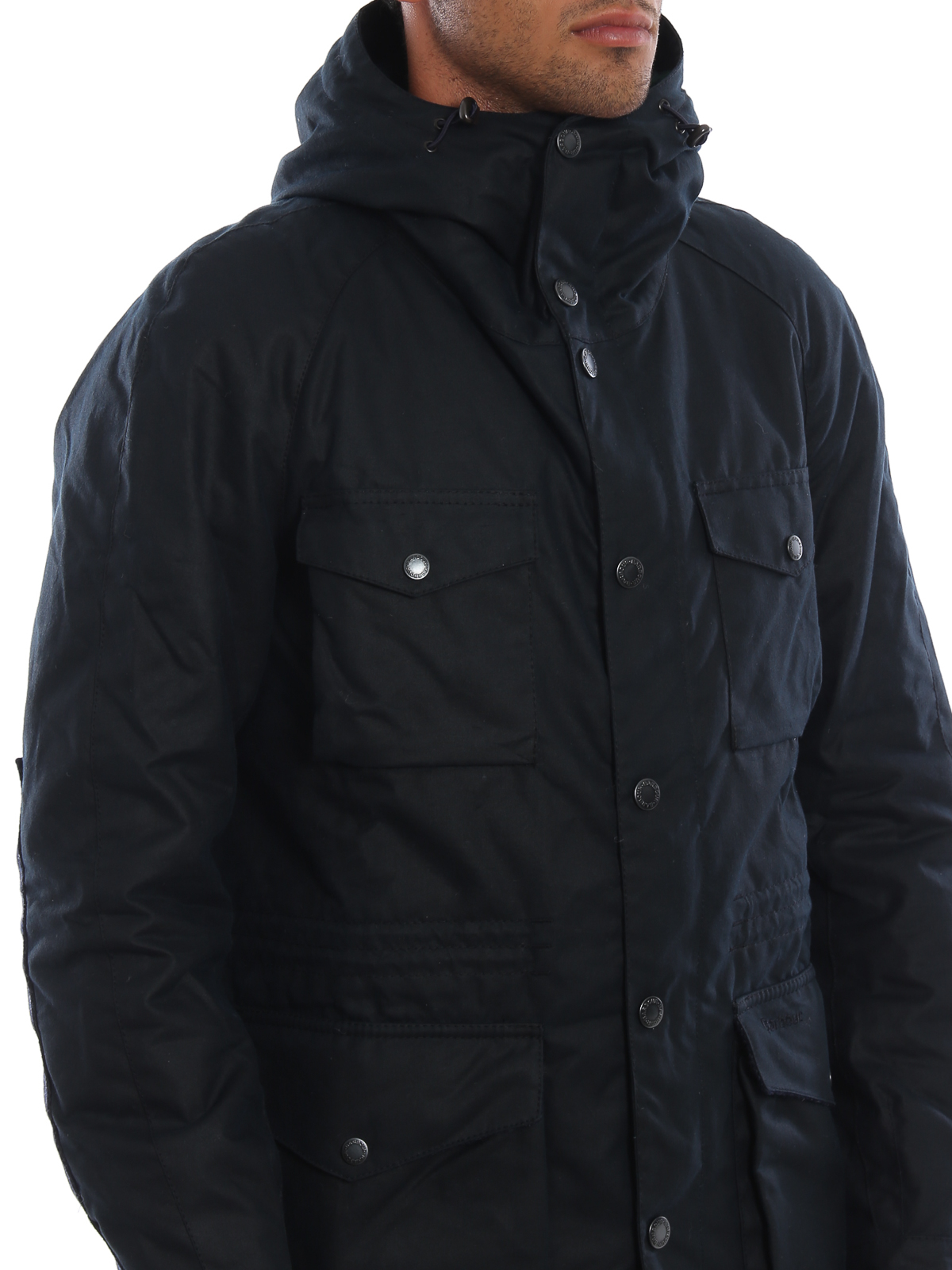 Coll blue waxed cotton field jacket 