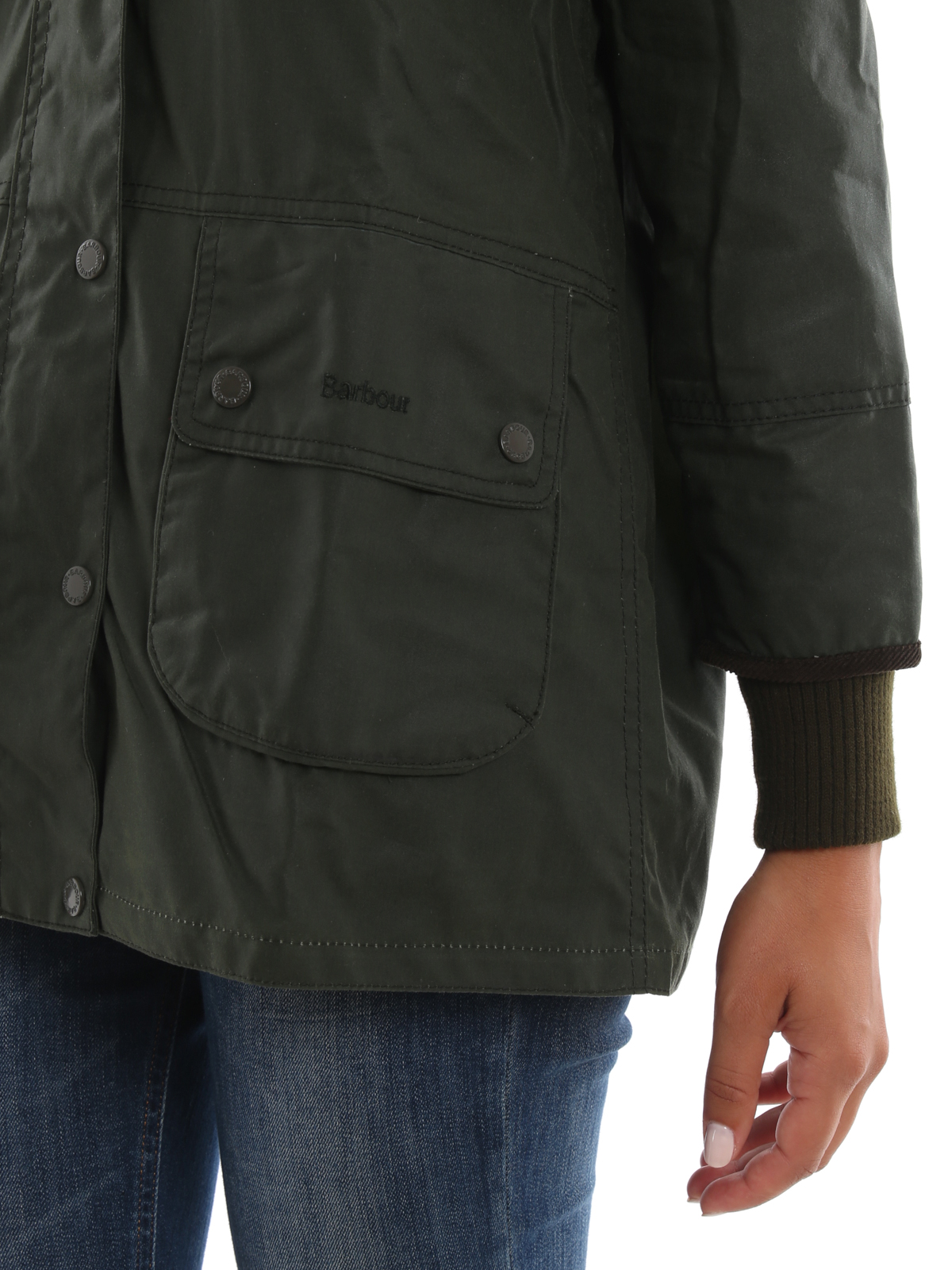 Pine Marten waxed cotton hooded jacket 