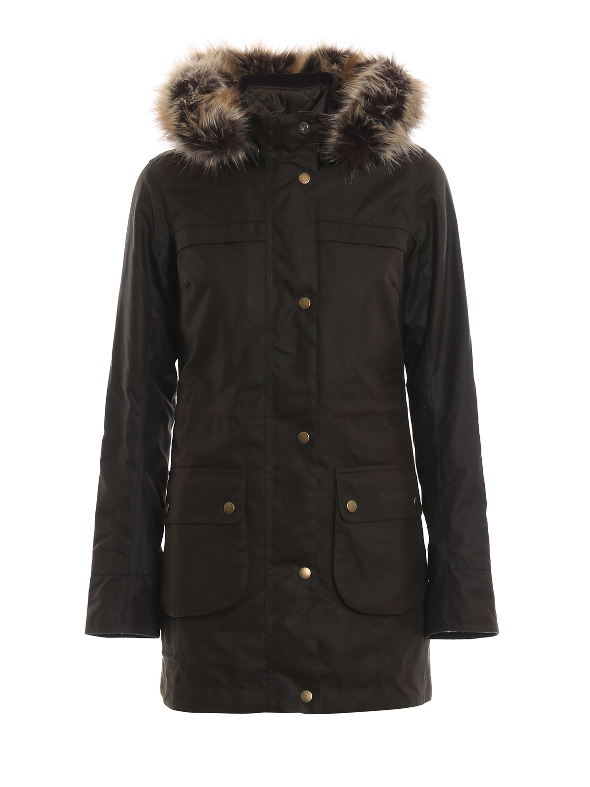 Padded jackets Barbour - Lady Dartford Wax padded long jacket ...
