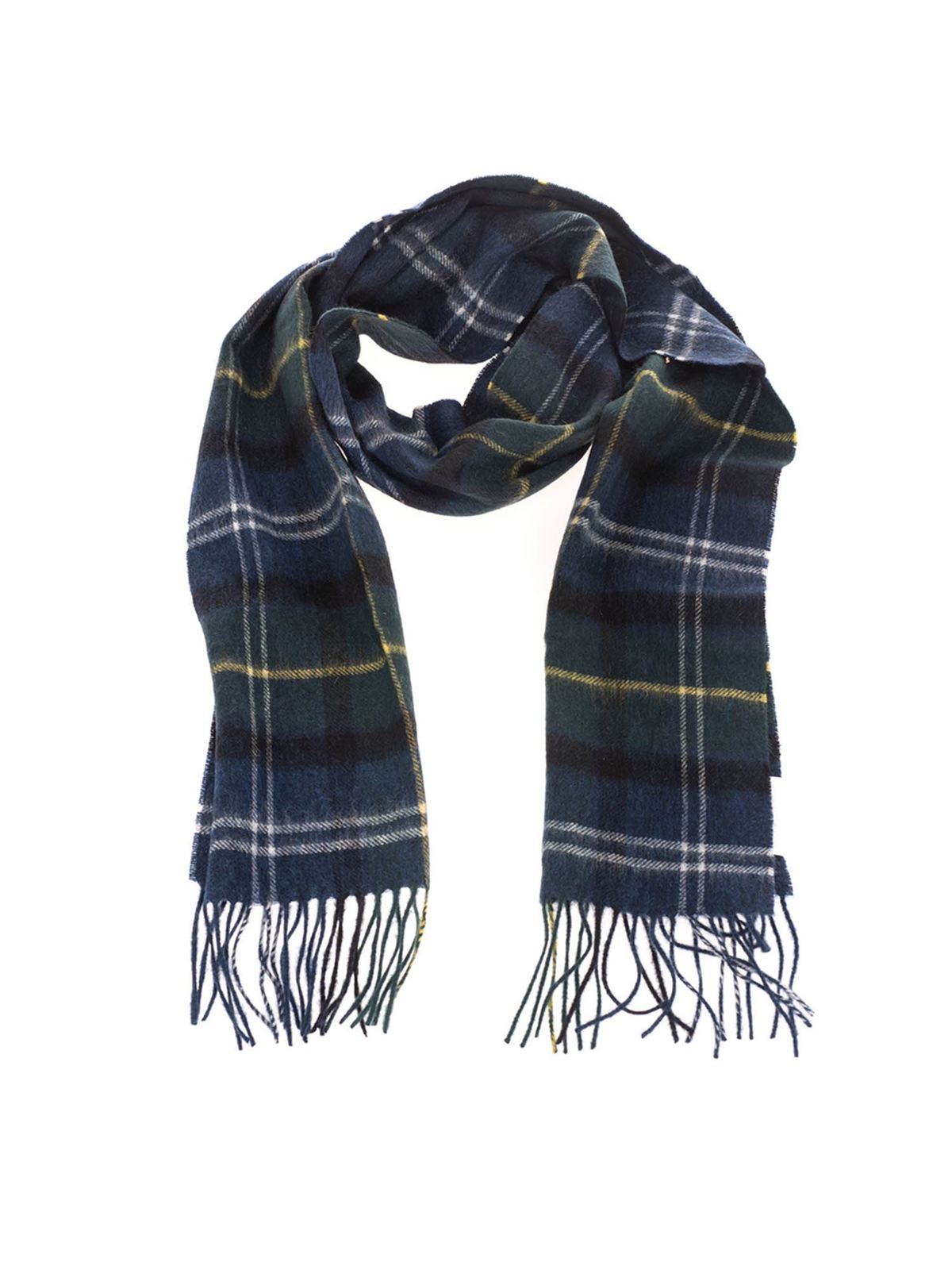 barbour green scarf