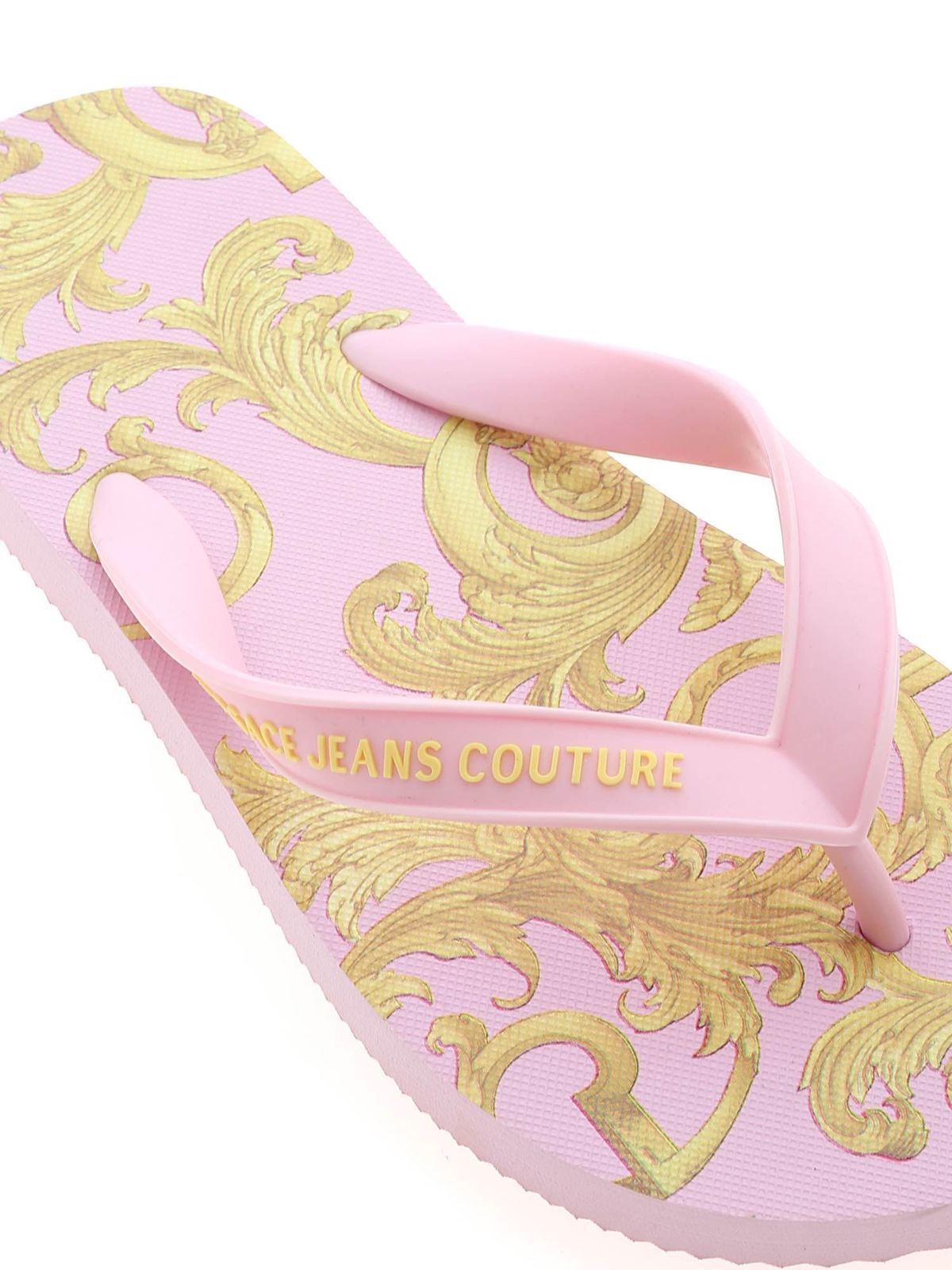 versace pink slippers
