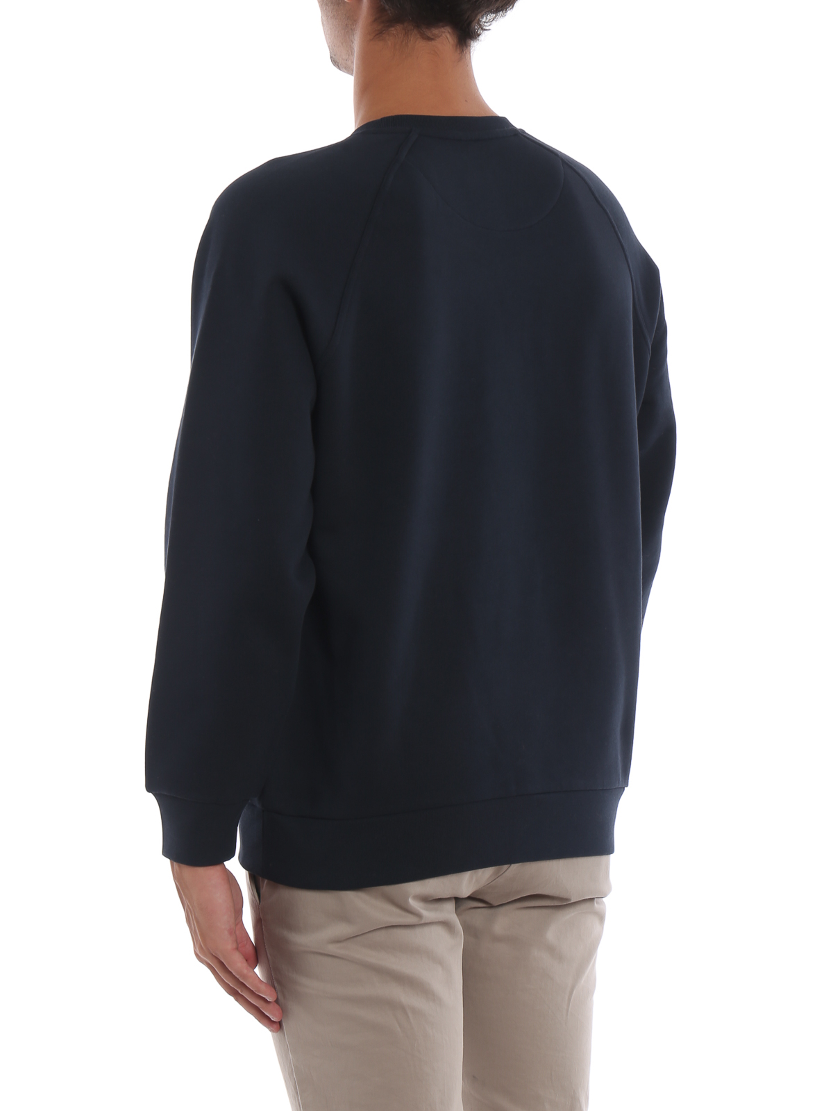 Sweatshirts & Sweaters Burberry - Battarni Burberrys embroidery navy  sweatshirt - 8003016