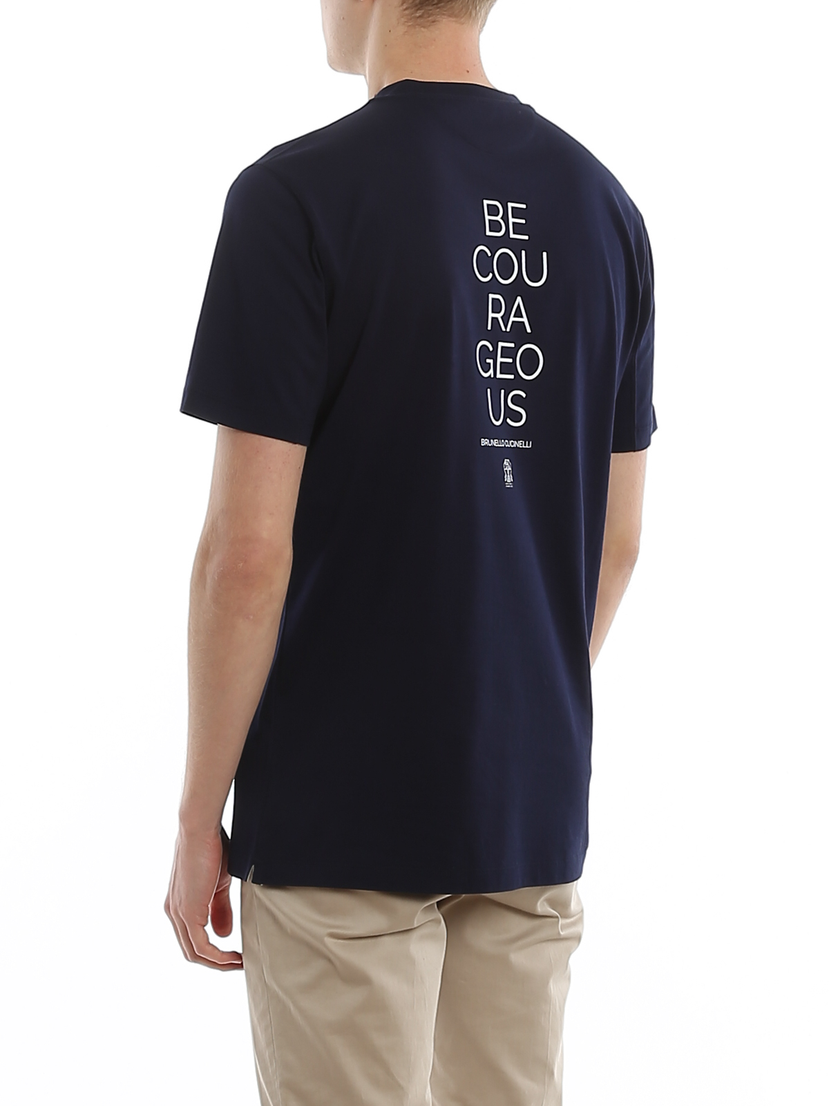 T-shirts Brunello Cucinelli - BC printed cotton jersey T-shirt 